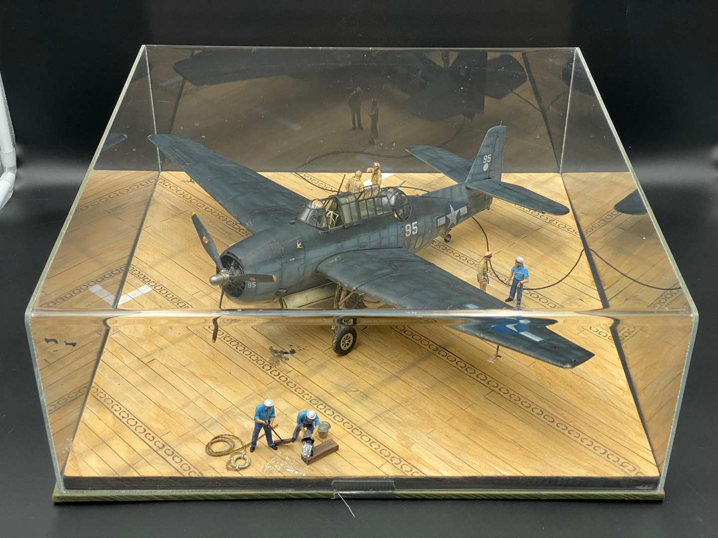 <p>DIORAMA FEATURING USAF TRUMPETER TBF-IC AVENGER 1:48</p>