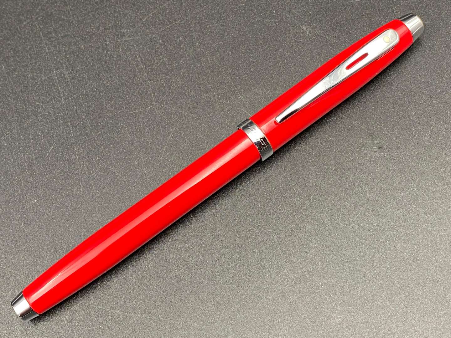 <p>SHEAFFER FOR FERRARI FOUNTAIN PEN, BOX AND PAPERS</p>