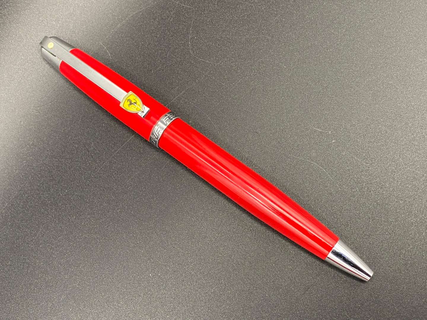<p>SHEAFFER FOR FERRARI, RED BALL POINT PEN IN FITTED BOX</p>