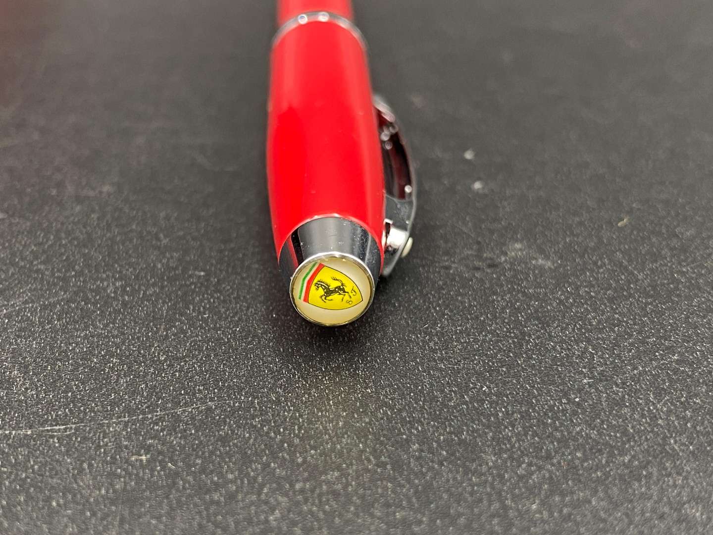 <p>SHEAFFER FOR FERRARI, RED BALL POINT PEN WITH FITTED BOX</p>