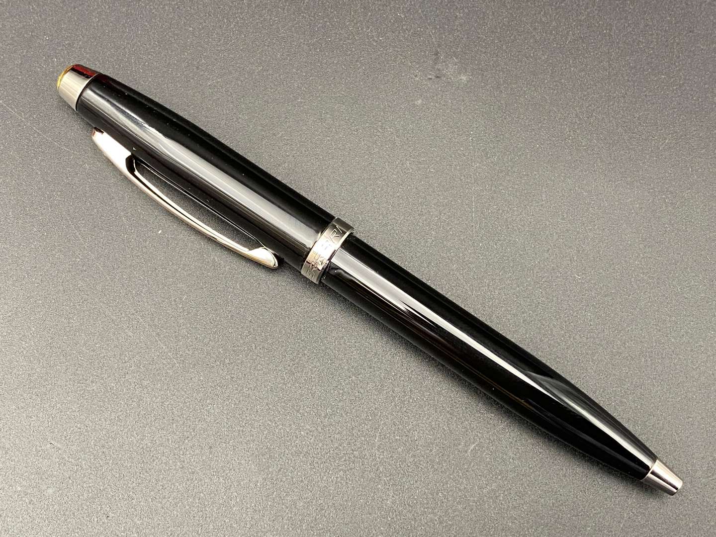 <p>SHEAFFER FOR FERRARI, BLACK BALL POINT PEN WITH FITTED BOX</p>