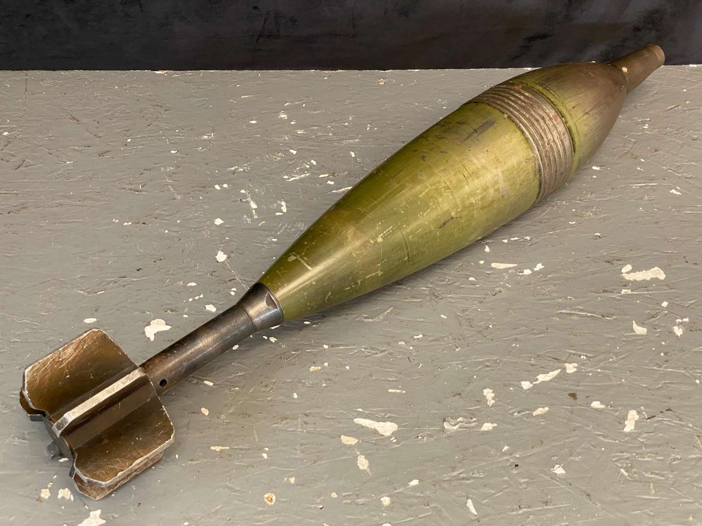 <p>SOVIET ERA INERT 120MM TRAINING MORTAR ROUND,</p>