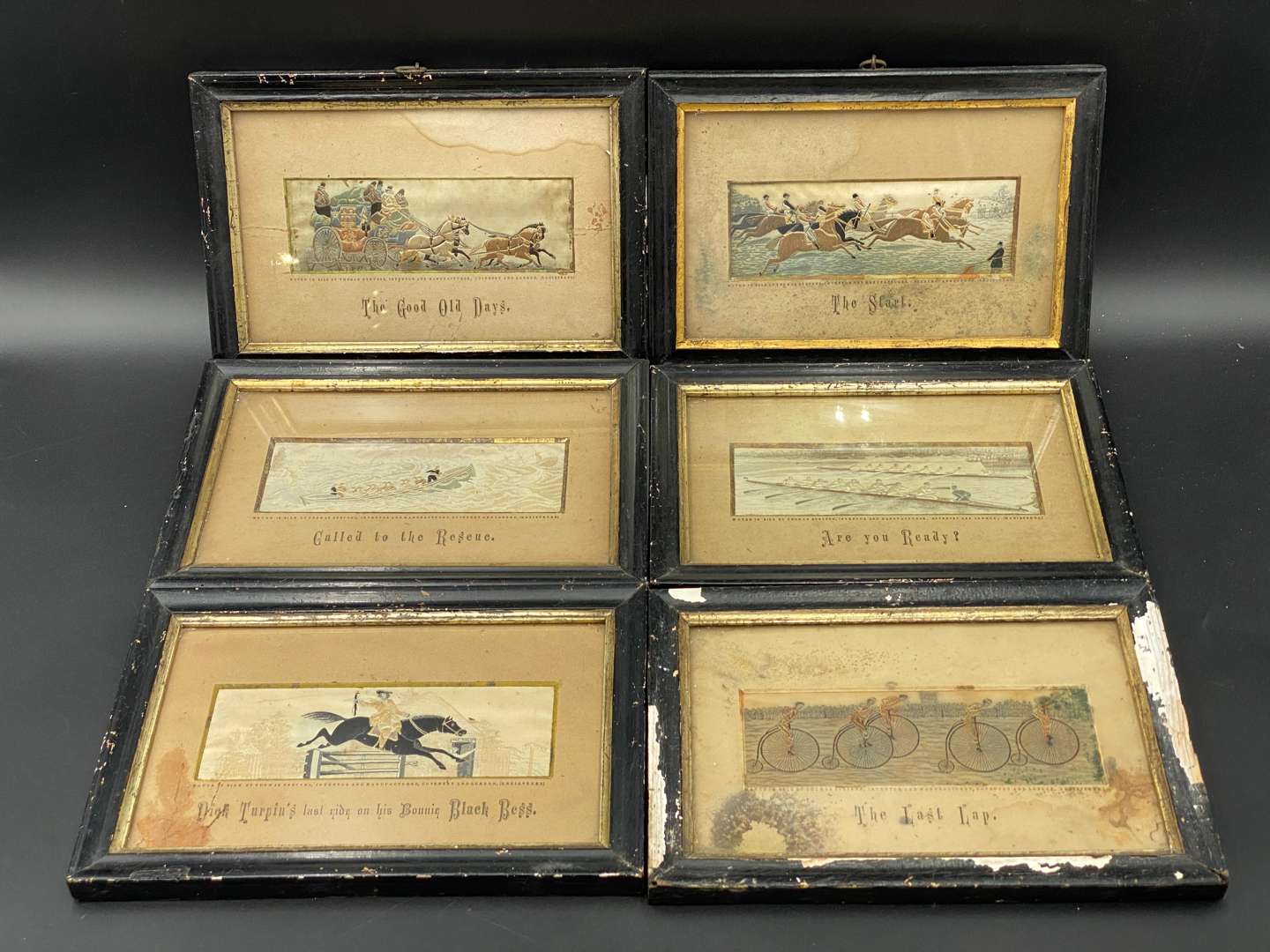 <p>6X FRAMED LATE 19TH CENTURY STEVENOGRAPHS</p>