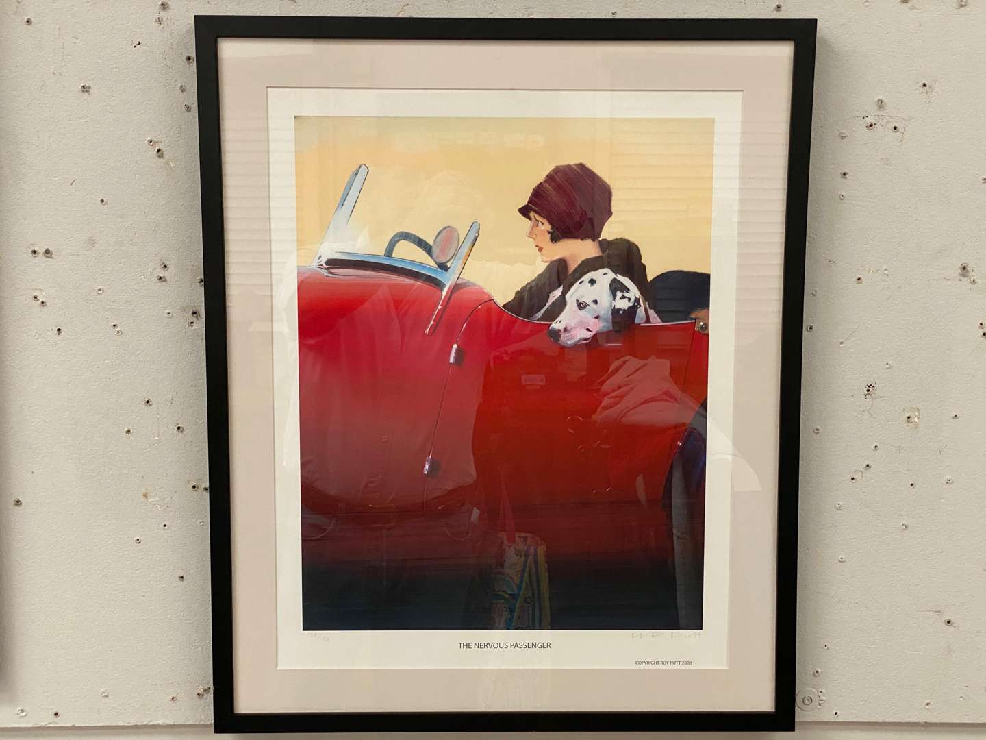 <p>FRAMED PRINT “NERVOUS PASSENGER”</p>