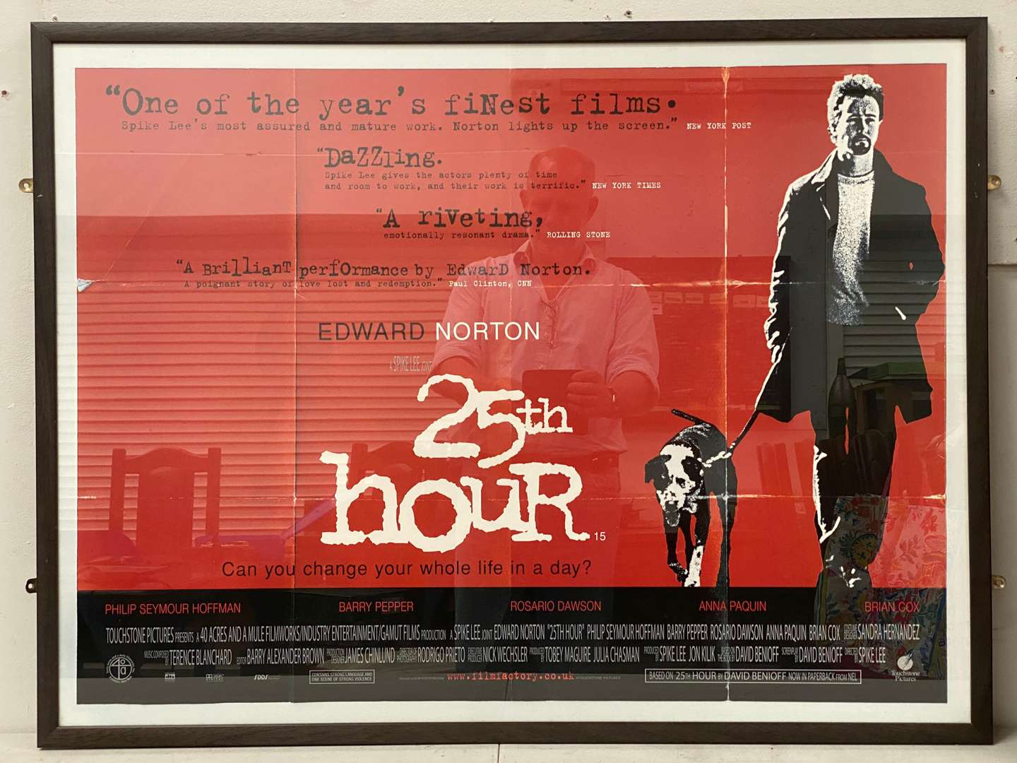 <p>“25th HOUR”, FRAMED FILM POSTER</p>