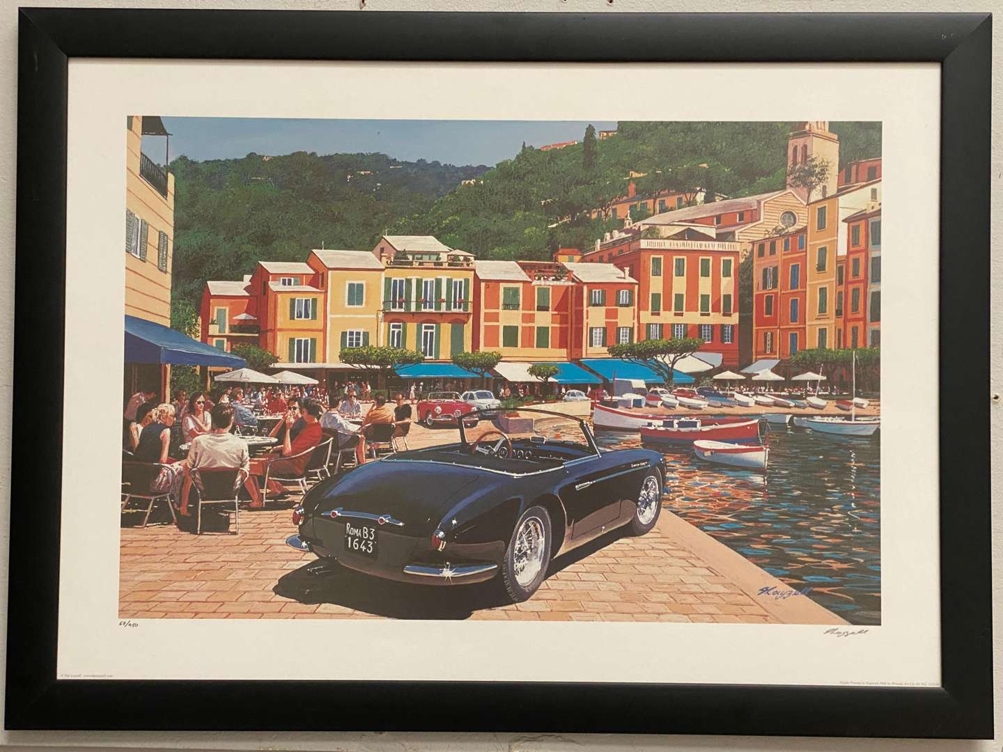 <p>TIM LAYZELL, “PORTOFINO” FRAMED PRINT, 67/450</p>