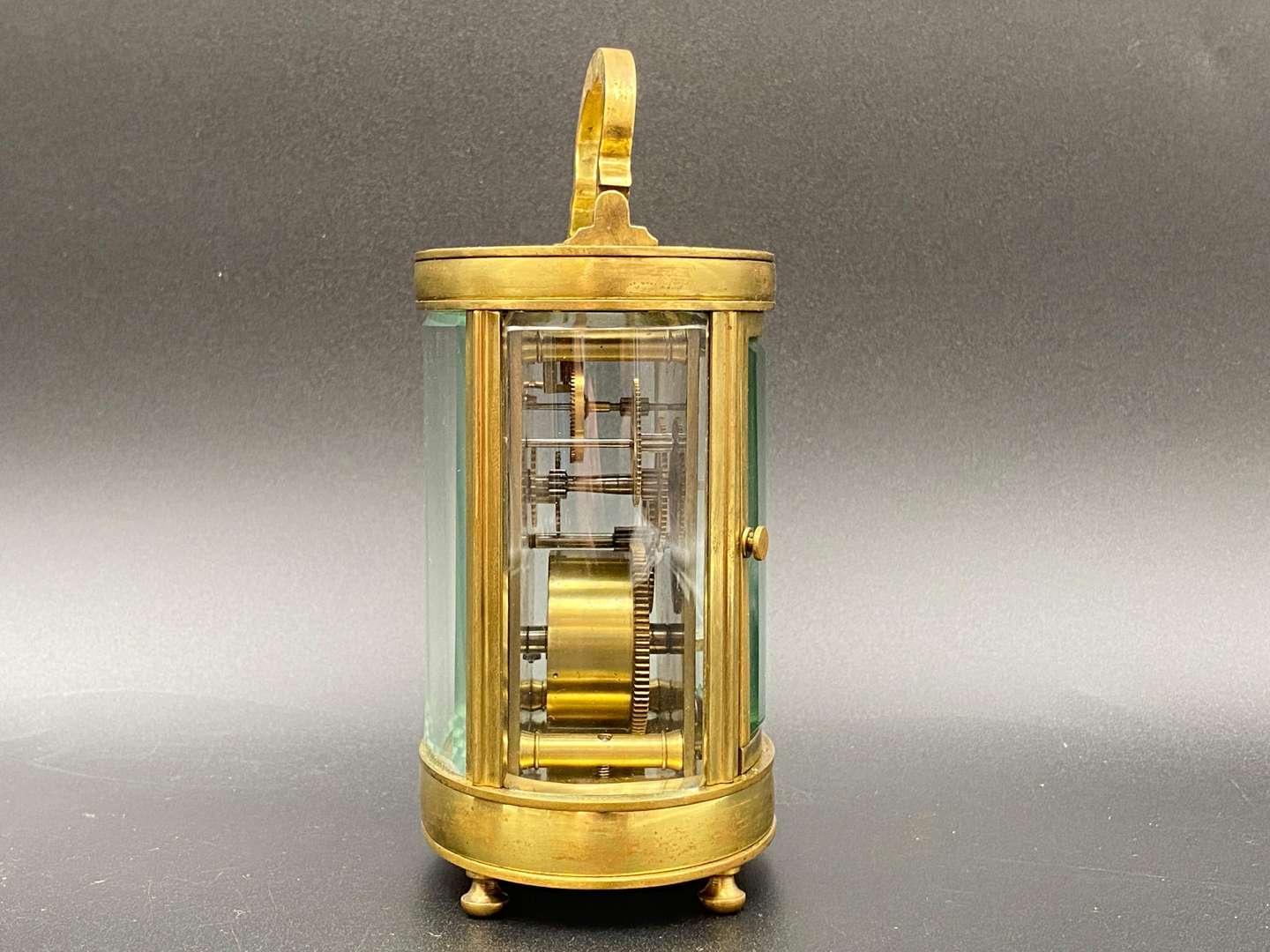 <p>LATE 19th CENTURY FOUR GLASS MANTLE CLOCK</p>