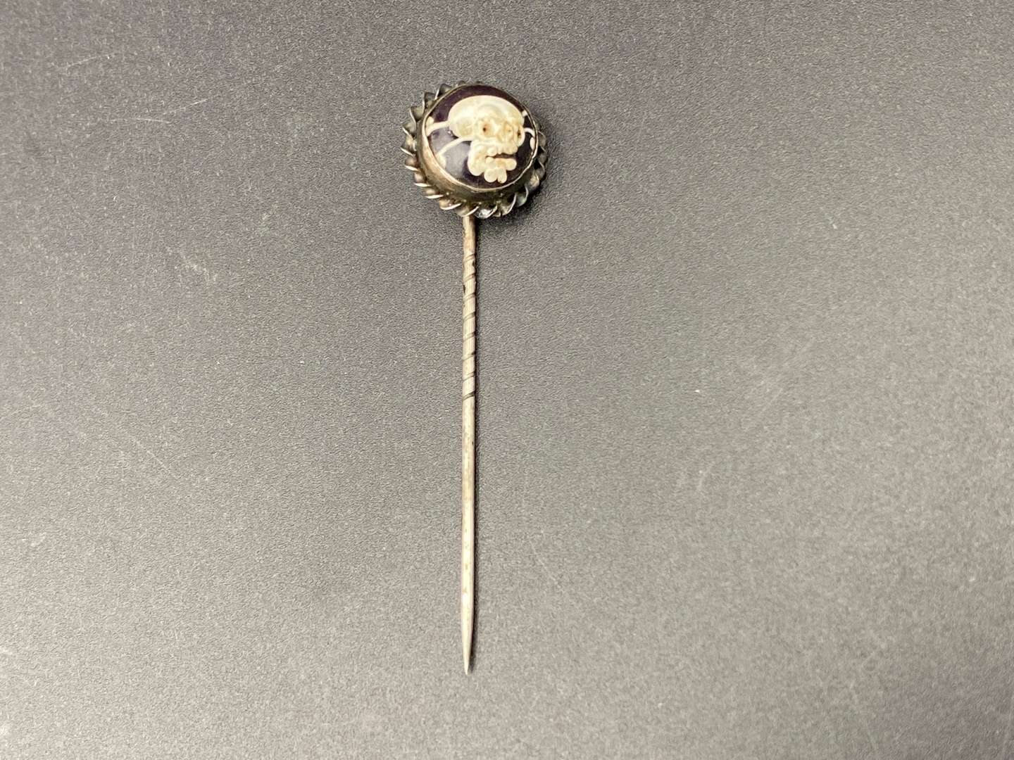 <p>CAMEO MOMENT0 MORI STICK PIN</p>