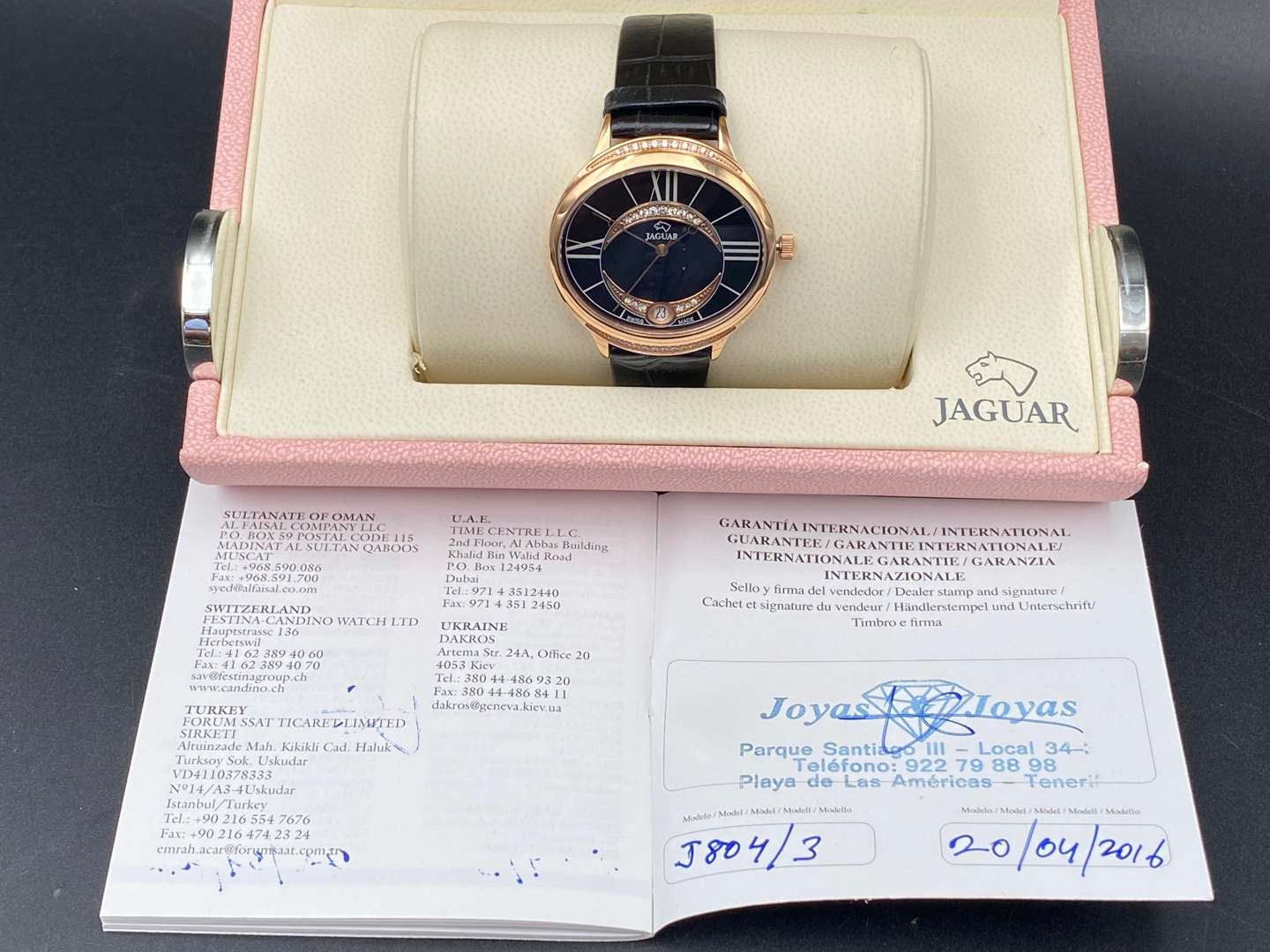 <p>JAGUAR, CLAIR DE LUNE, J804, LADIES QUARTZ WRISTWATCH</p>