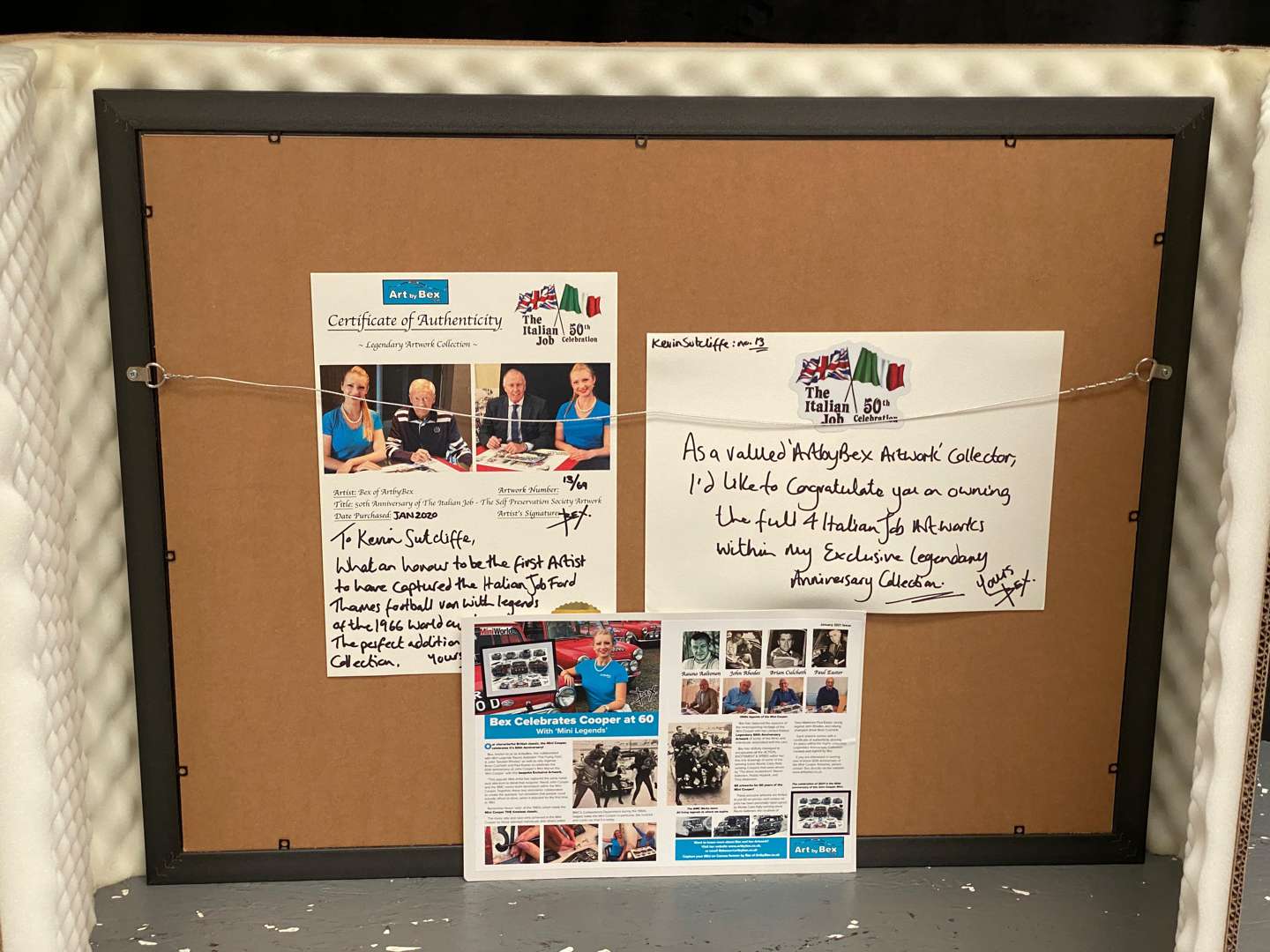 <p>BEX LIMIED EDITION PRINT, “FOOBALL FANS, ITALLIAN JOB”</p>