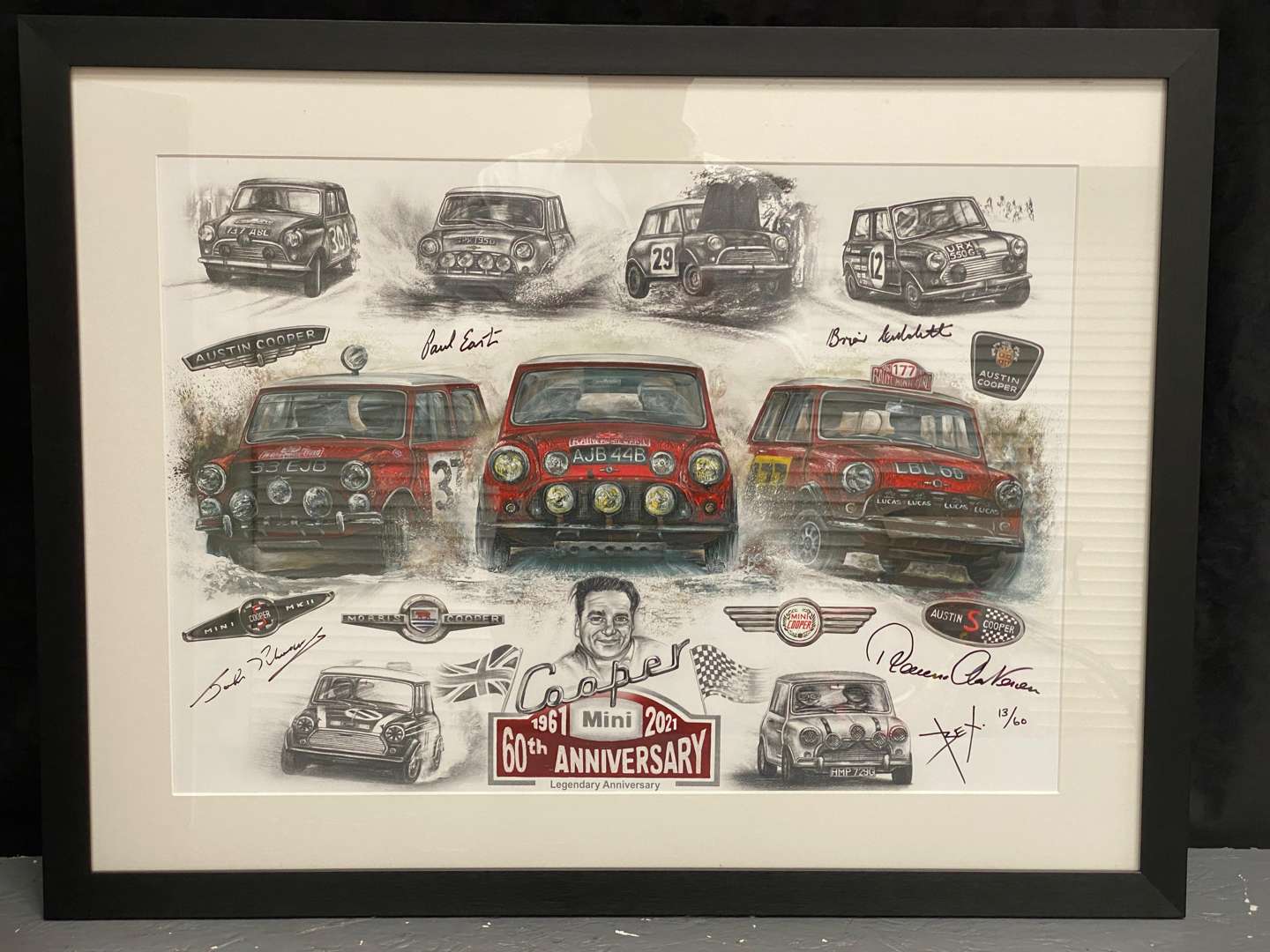 <p>BEX LIMITED EDITION PRINT, “JOHN COOPER MINIS”</p>