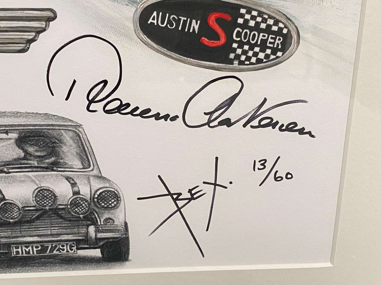 <p>BEX LIMITED EDITION PRINT, “JOHN COOPER MINIS”</p>