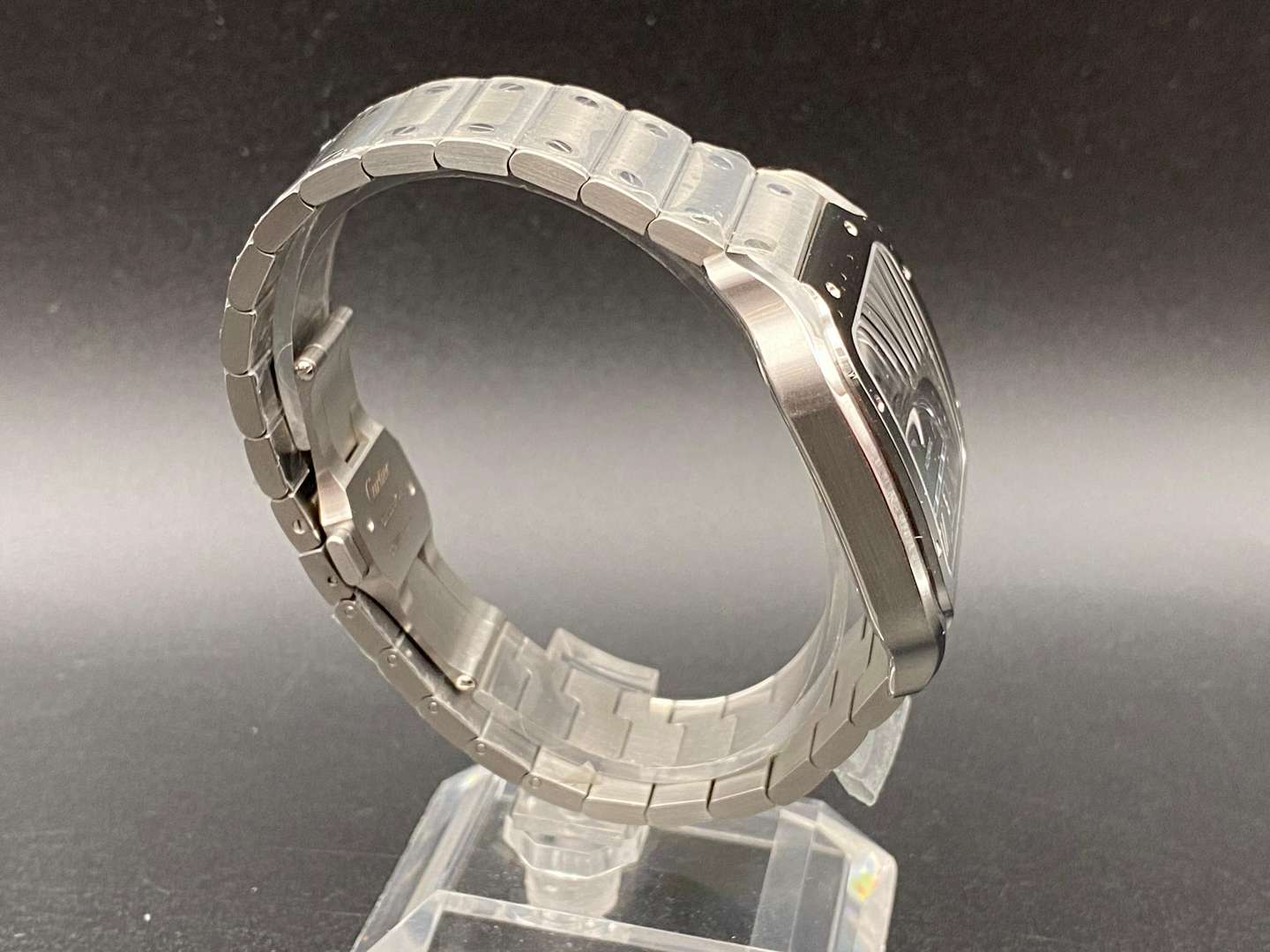 <p>CARTIER, SANTOS DE CARTIER WITH BOX AND PAPERS, REF WSSA0062, 4072485843EY</p>
