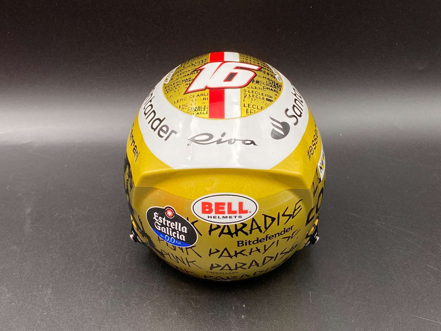 <p>BELL MINI HELMETS FOR FERRARI, 2022 CHARLES LECLERC</p>