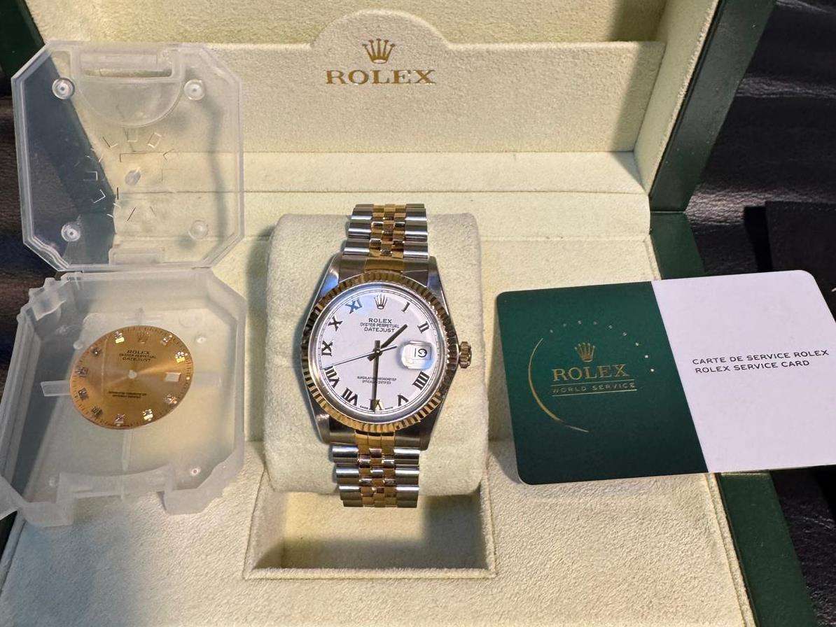 <p>ROLEX, DATE-JUST, STAINLESS STEEL WRISTWATCH</p>