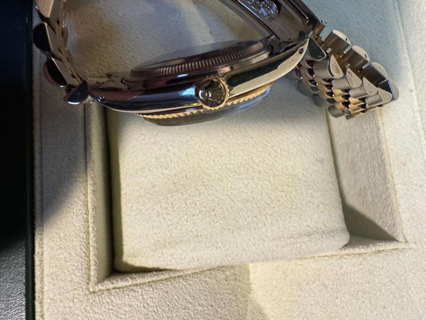 <p>ROLEX, DATE-JUST, STAINLESS STEEL WRISTWATCH</p>