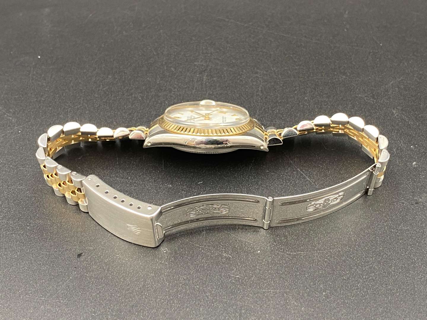 <p>ROLEX, DATEJUST, 36, STEEL & GOLD WRISTWATCH, &nbsp;REF 16013, SERIAL NO 9794245</p>