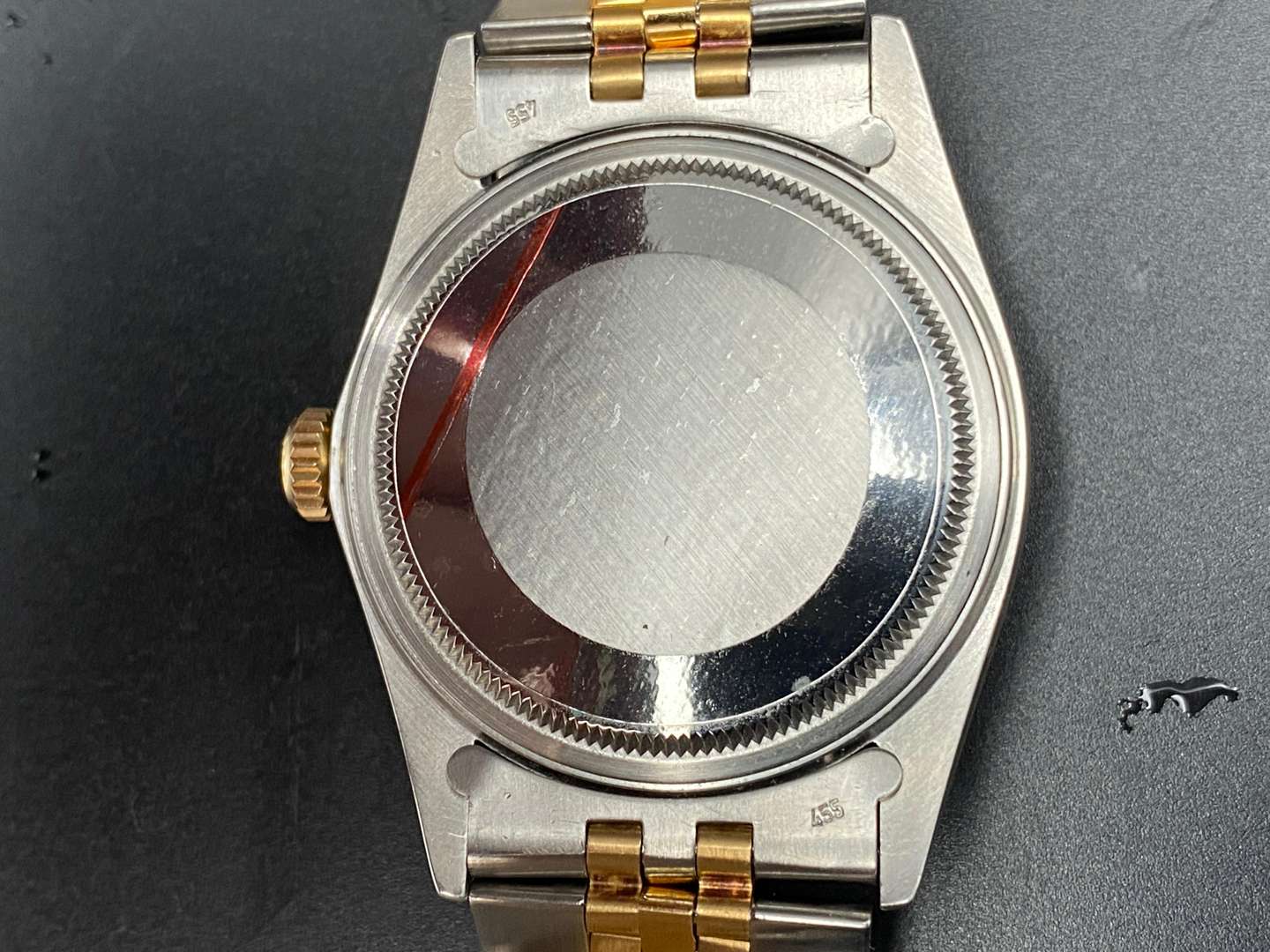 <p>ROLEX, DATEJUST, 36, STEEL & GOLD WRISTWATCH, &nbsp;REF 16013, SERIAL NO 9794245</p>