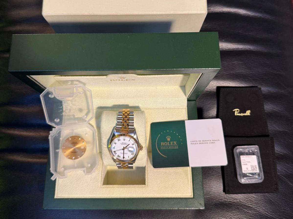 <p>ROLEX, DATE-JUST, STAINLESS STEEL WRISTWATCH</p>