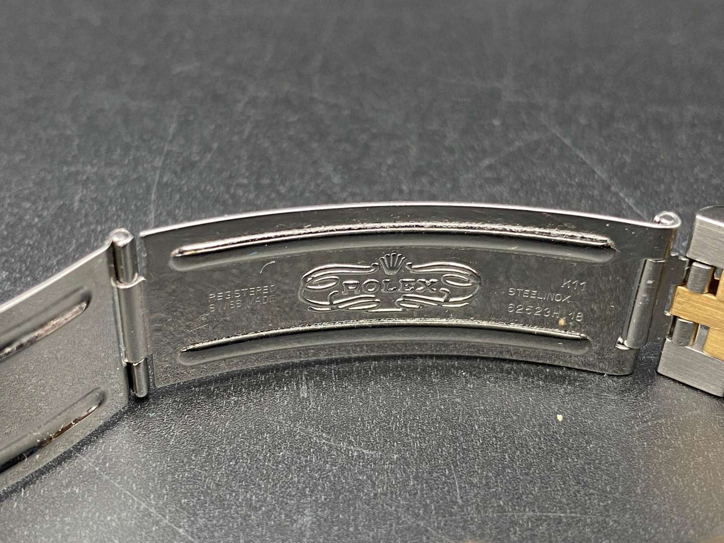 <p>ROLEX, DATEJUST, 36, STEEL & GOLD WRISTWATCH, &nbsp;REF 16013, SERIAL NO 9794245</p>