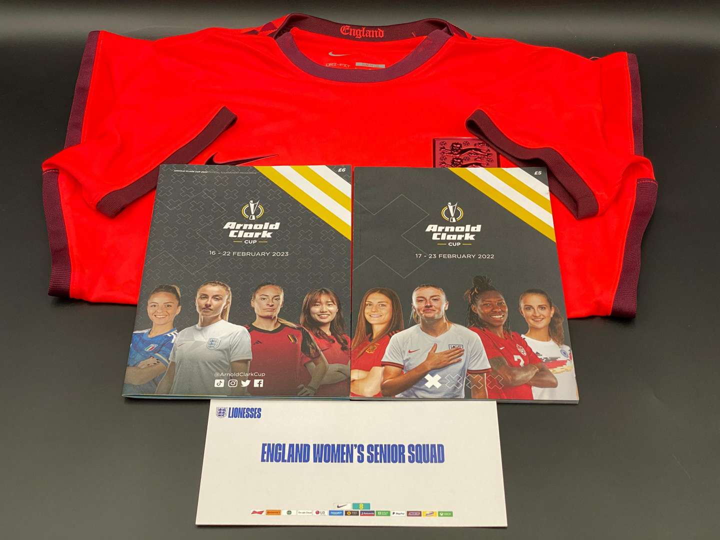 <p>NIKE, BRITISH LIONESSES, 2022/23 SIGNED AWAY SHIRT</p>