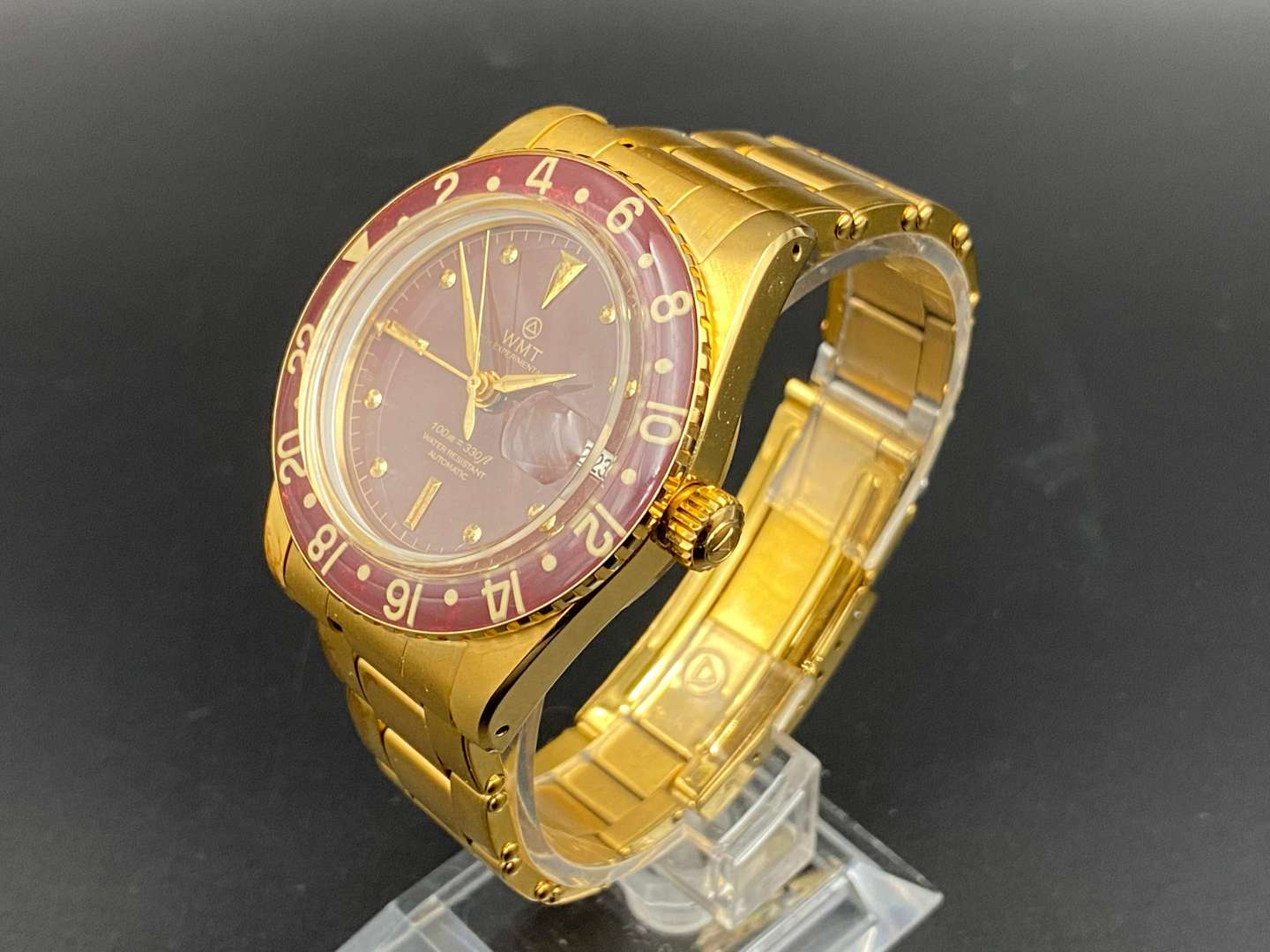 <p>WATCH EXPERIMENTAL UNIT, (WMT), PANTON MKII, a gilt metal, automatic, centre seconds, calendar wristwatch, 14390</p>