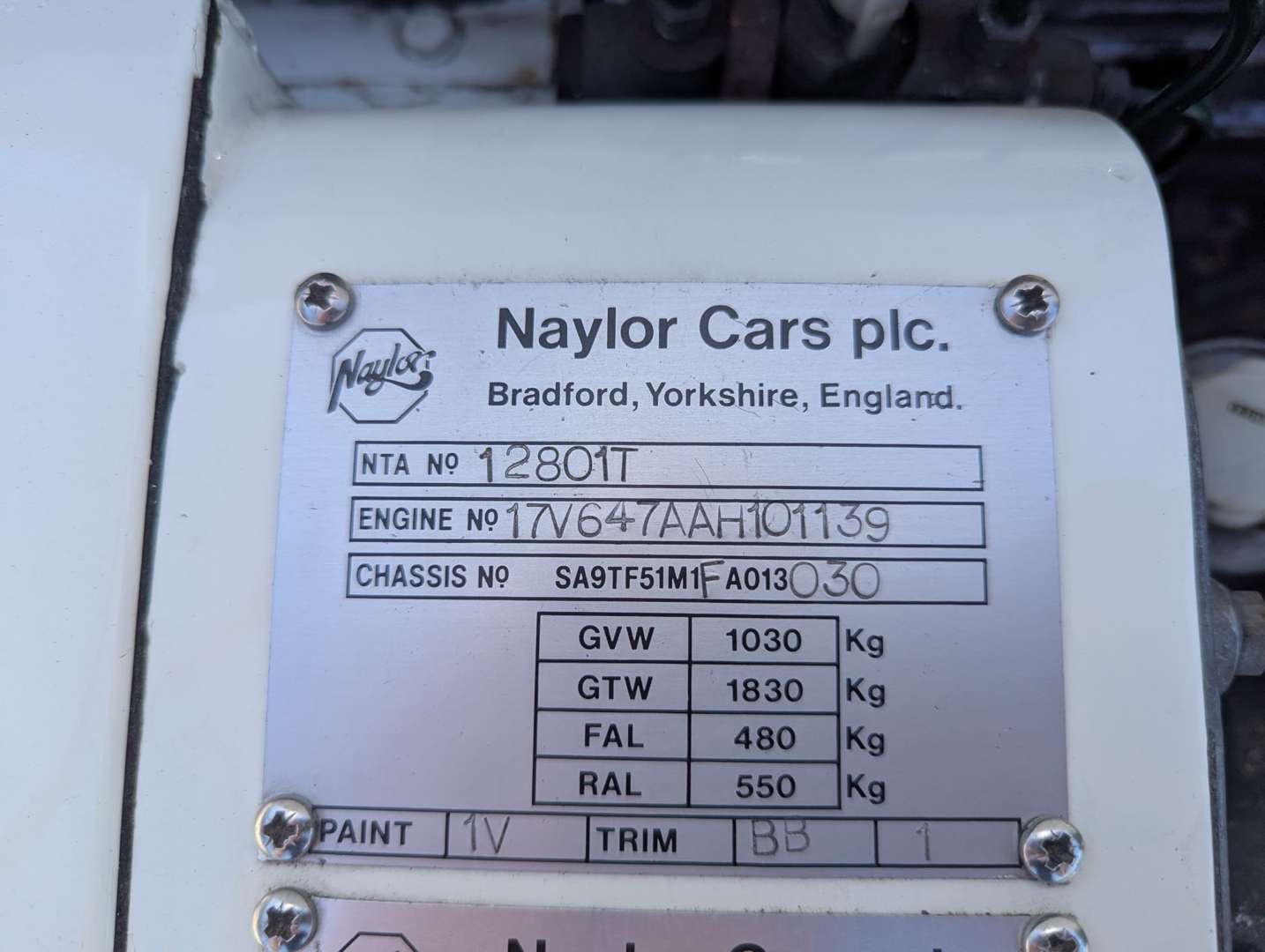 <p>1985 NAYLOR TF1700</p>