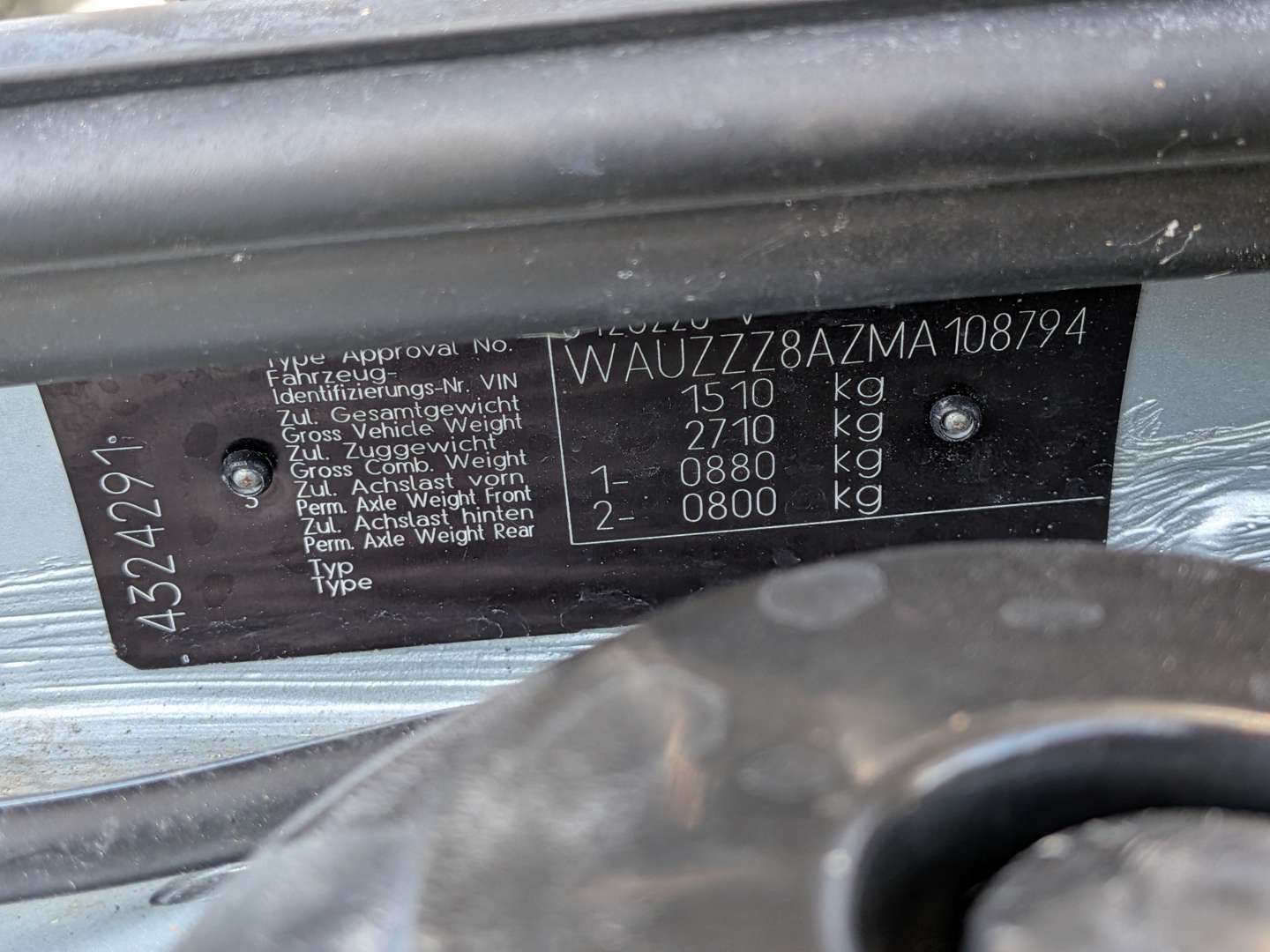 <p>1990 AUDI 80 B3 1.8 AUTO</p>