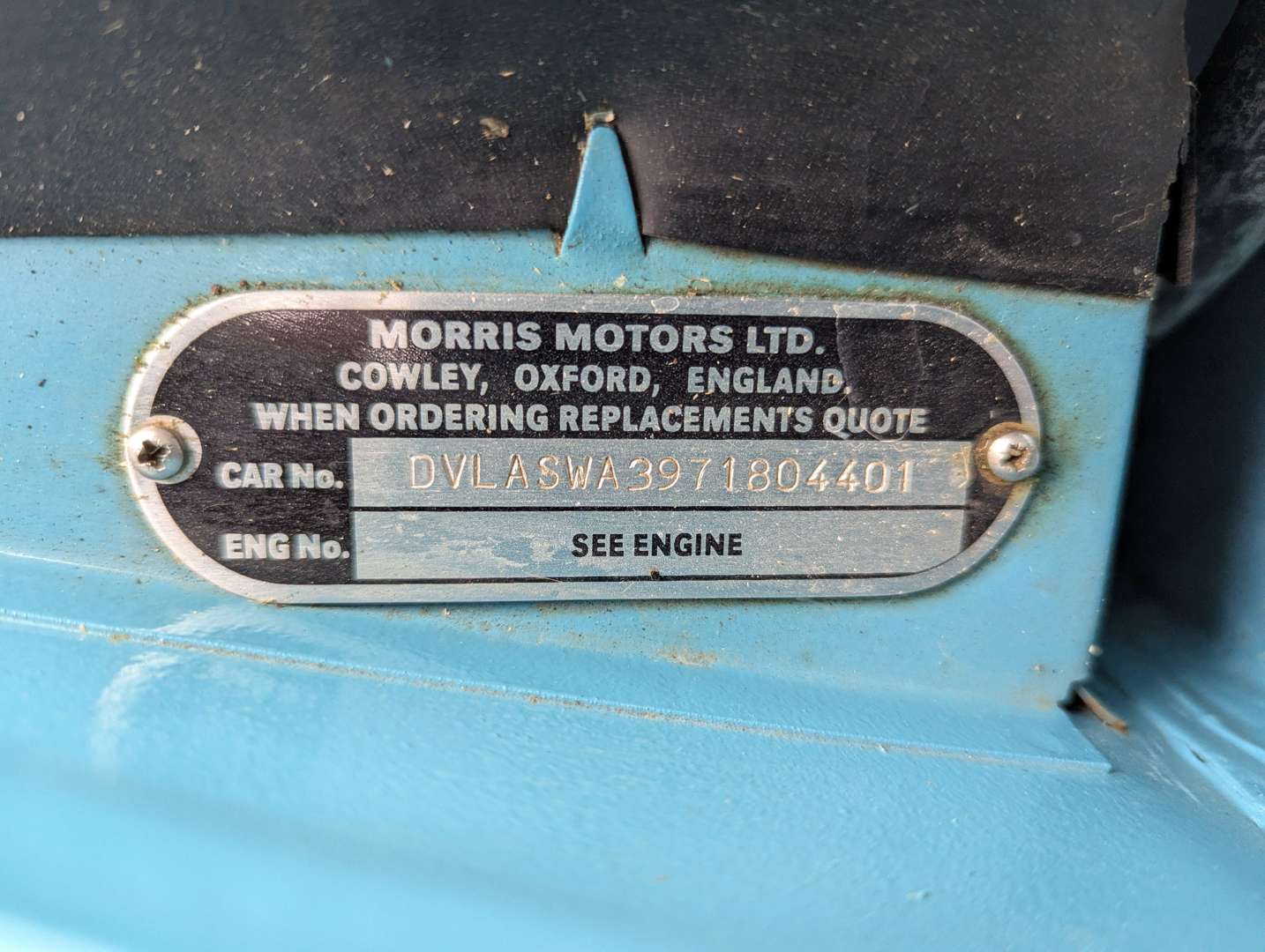 <p>1965 MORRIS MINI COOPER S</p>