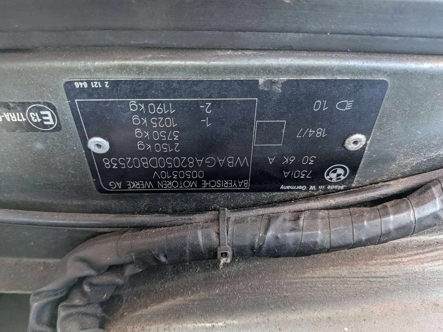 <p>1990 BMW 730I E32 SE AUTO</p>