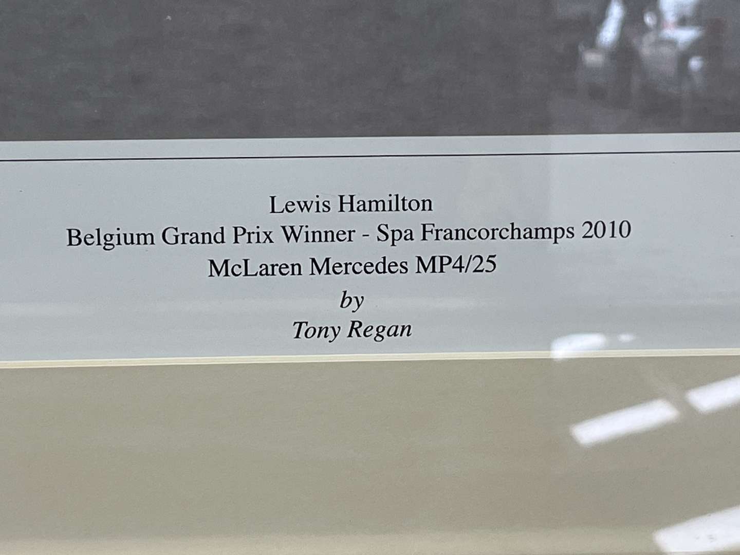<p>Two Framed F1 Tony Regan Signed Limited Edition Prints&nbsp;</p>