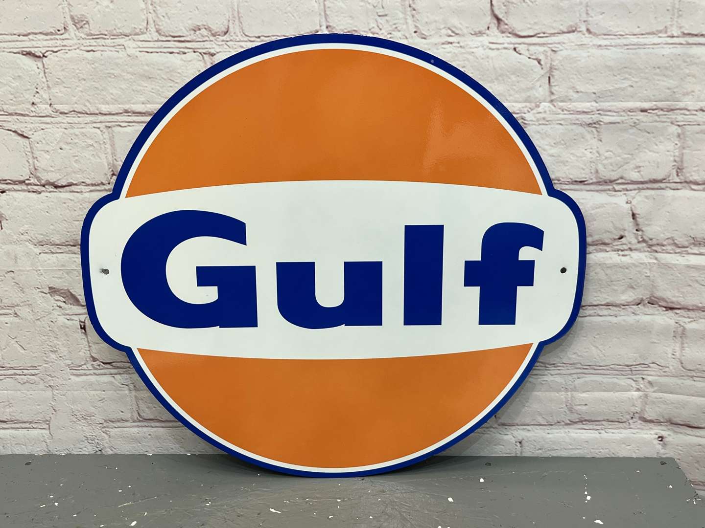 <p>Gulf Metal Emblem Sign</p>