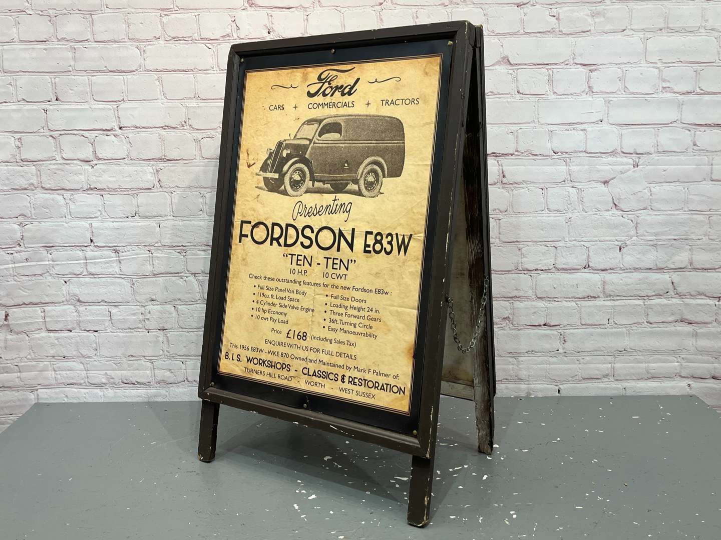<p>Ford Commercial Wooden A Board Sign&nbsp;</p>