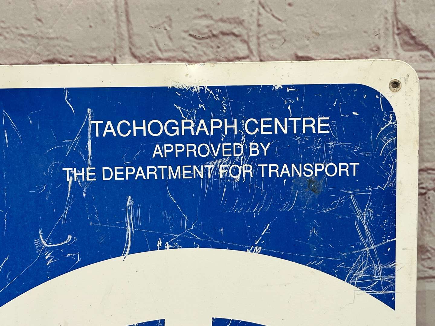 <p>Continental Tachograph Centre Aluminium MOT Sign</p>