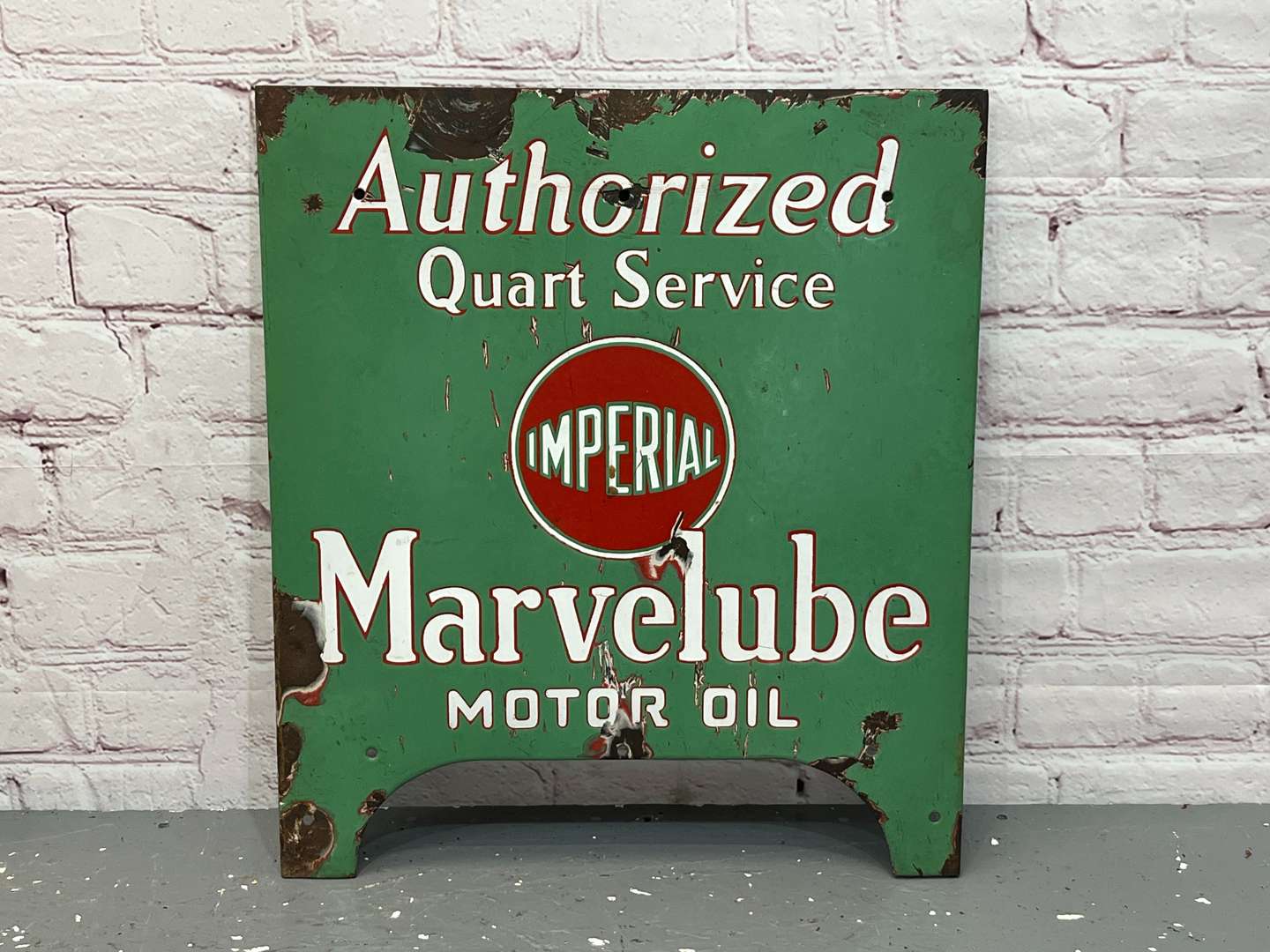 <p>Imperial Marvelube Motor Oil Enamel Sign</p>