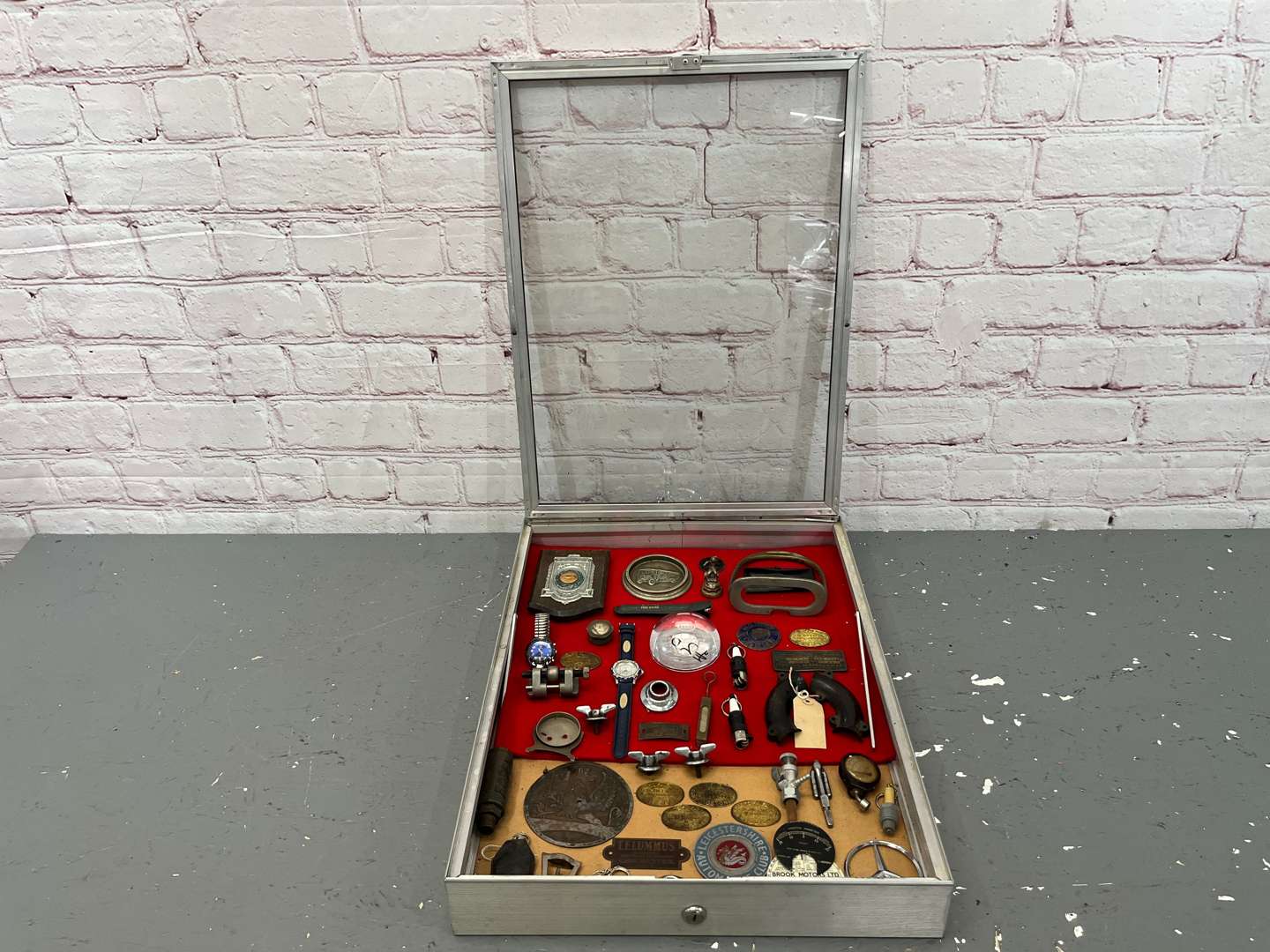 <p>Autojumblers Lot In a Display Case</p>