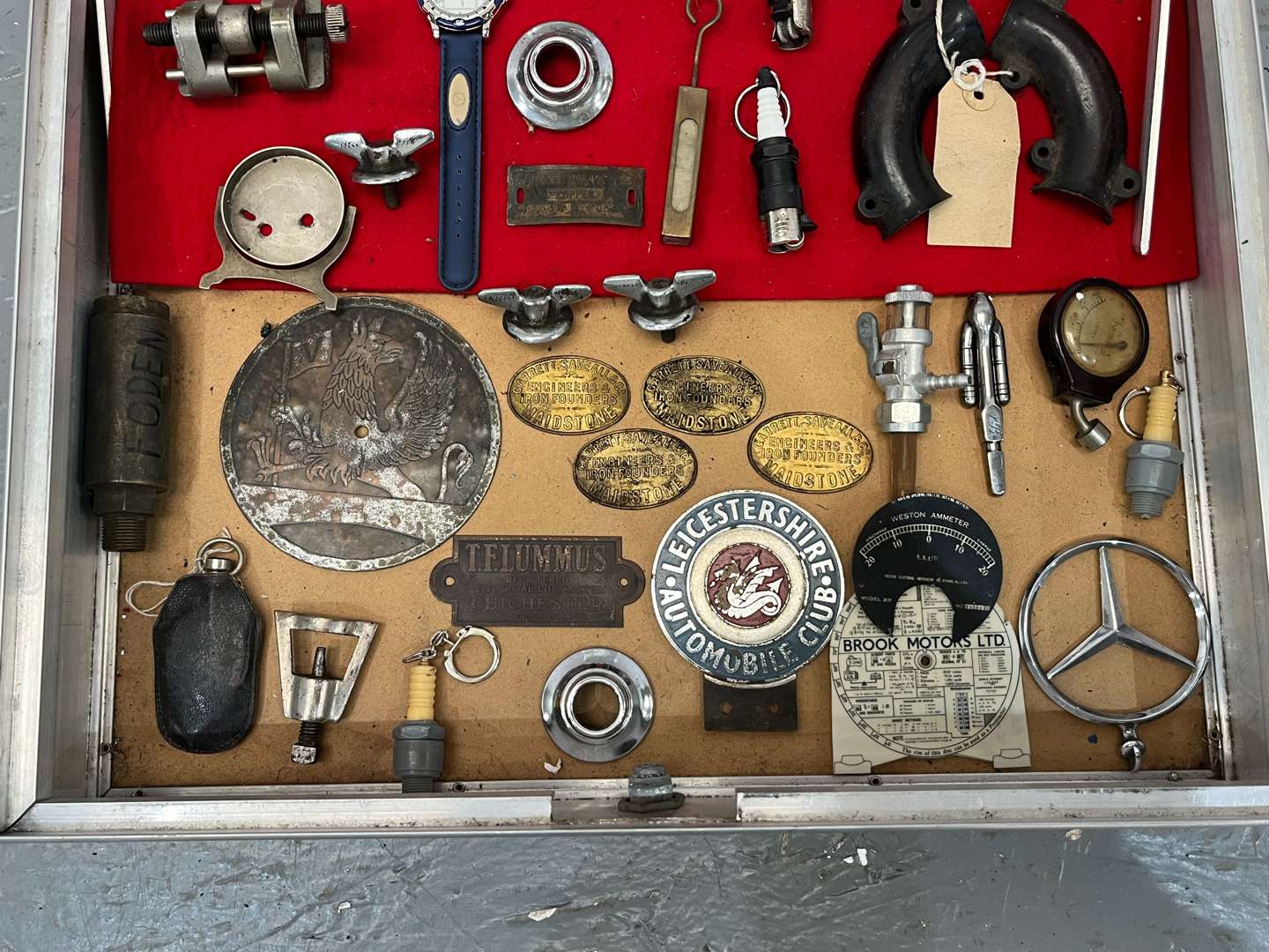 <p>Autojumblers Lot In a Display Case</p>
