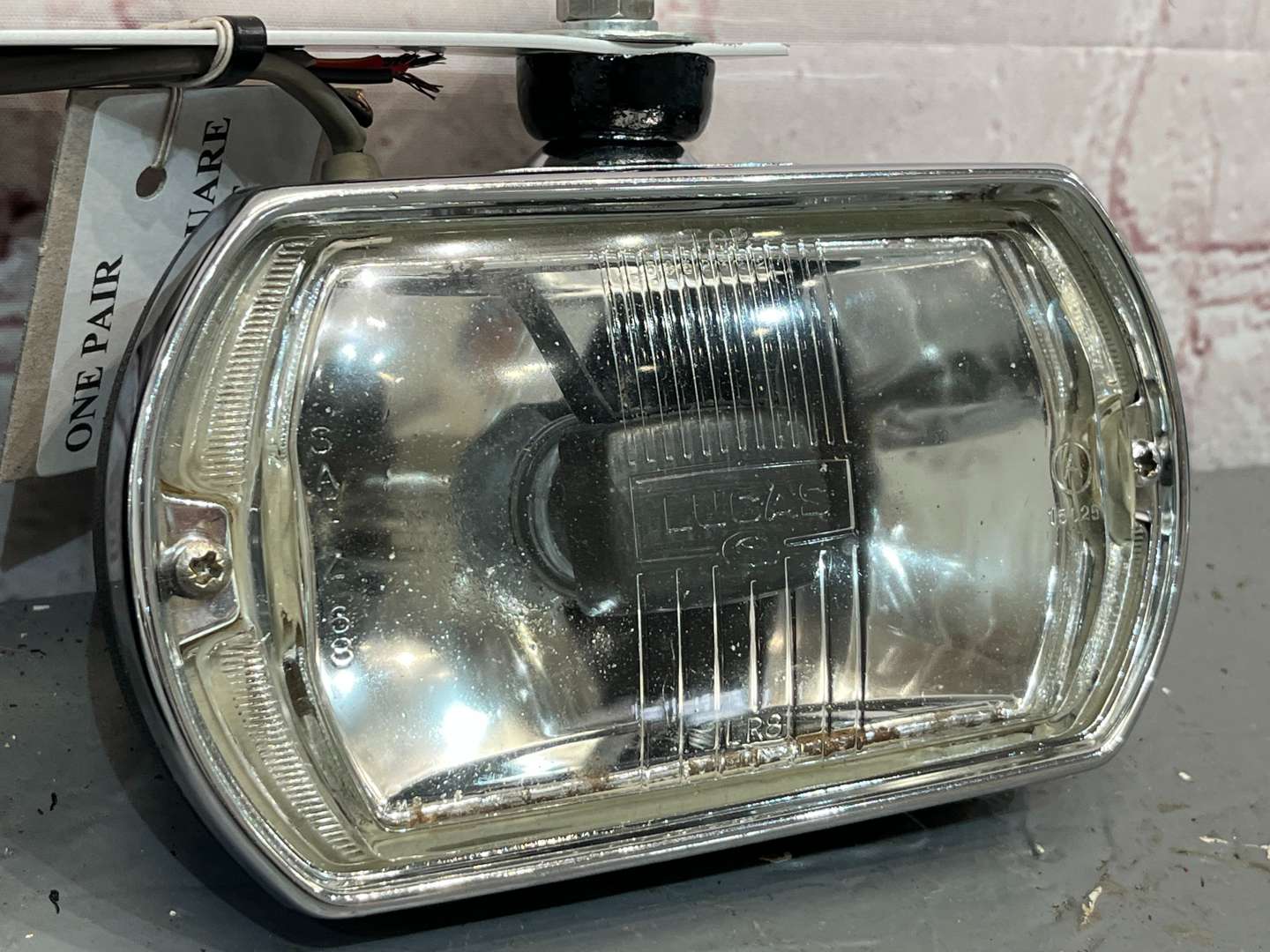 <p>Pair of Lucas Square Eight Spot Lights</p>