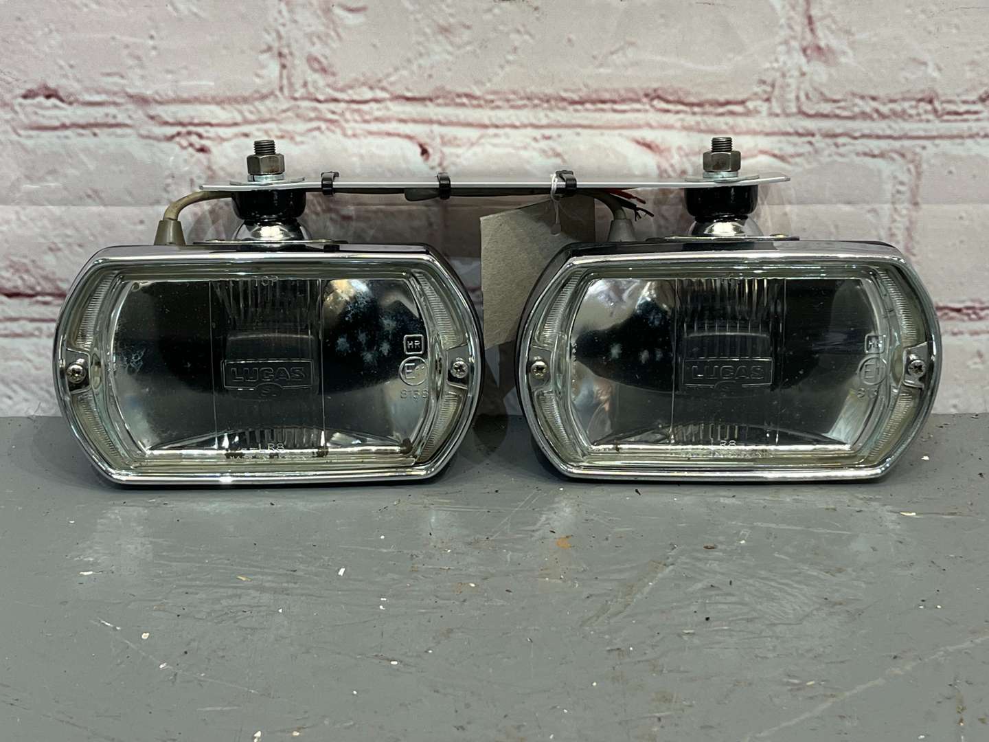 <p>Pair of Lucas Square Eight Spot Lights</p>