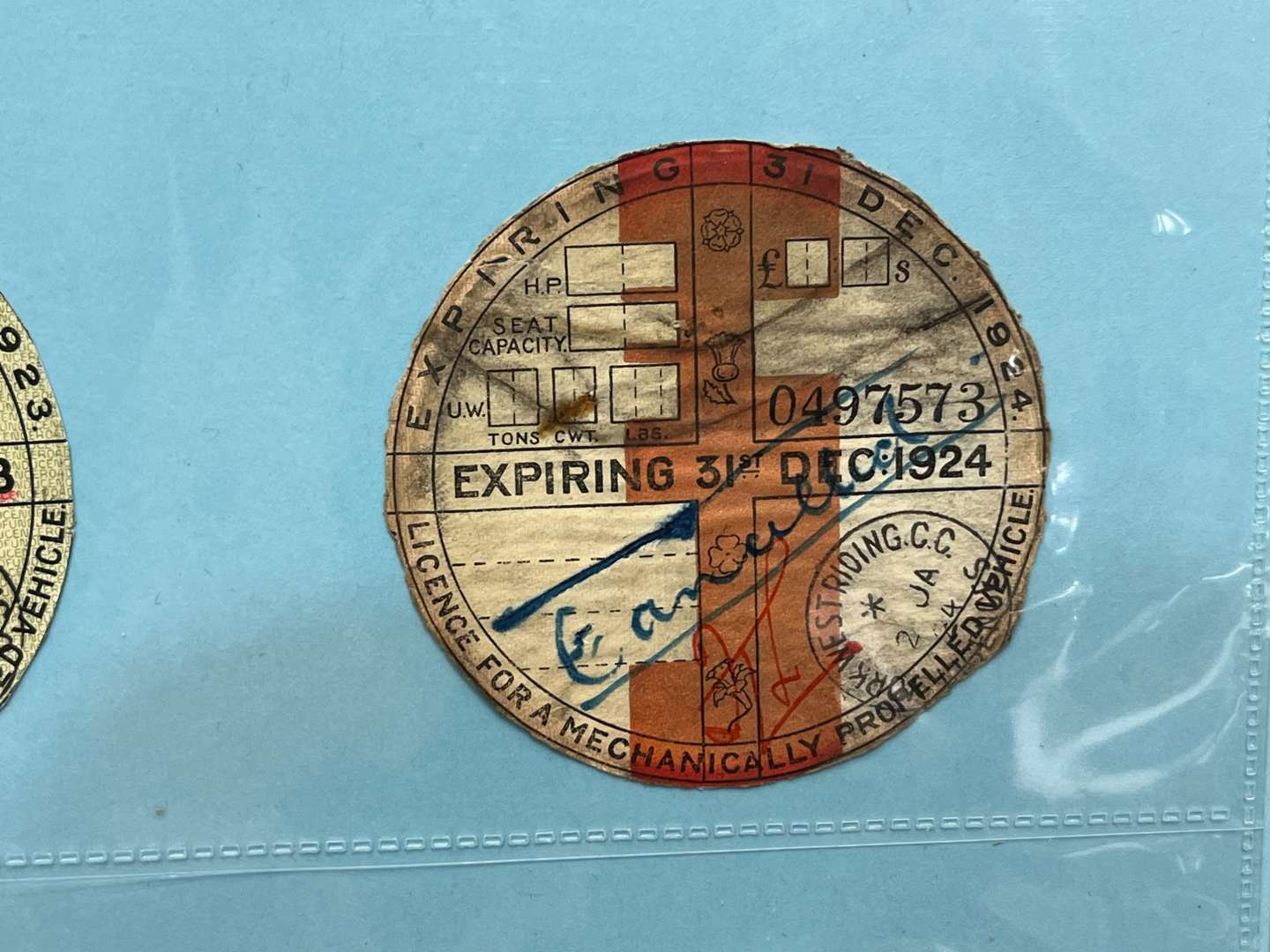 <p>Folder of Vehicle Tax Discs from 1921 - 2015 Disc For Every Year</p>