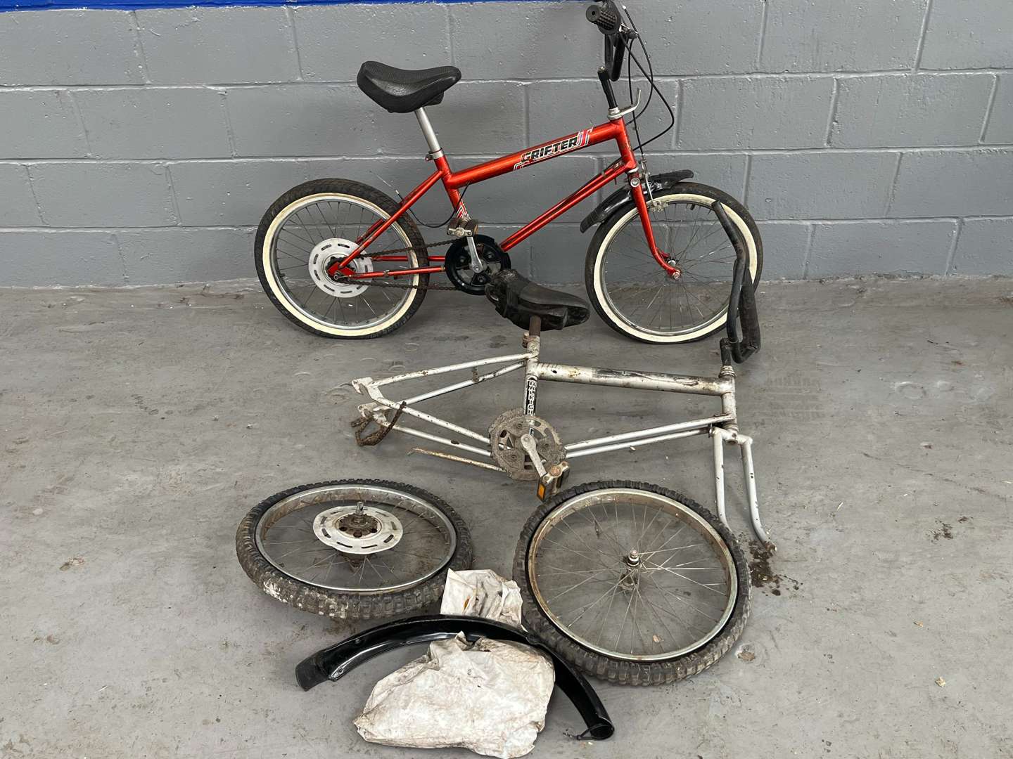 <p>Raleigh Grifter Bicycle Together With Spare Frame and Parts</p>
