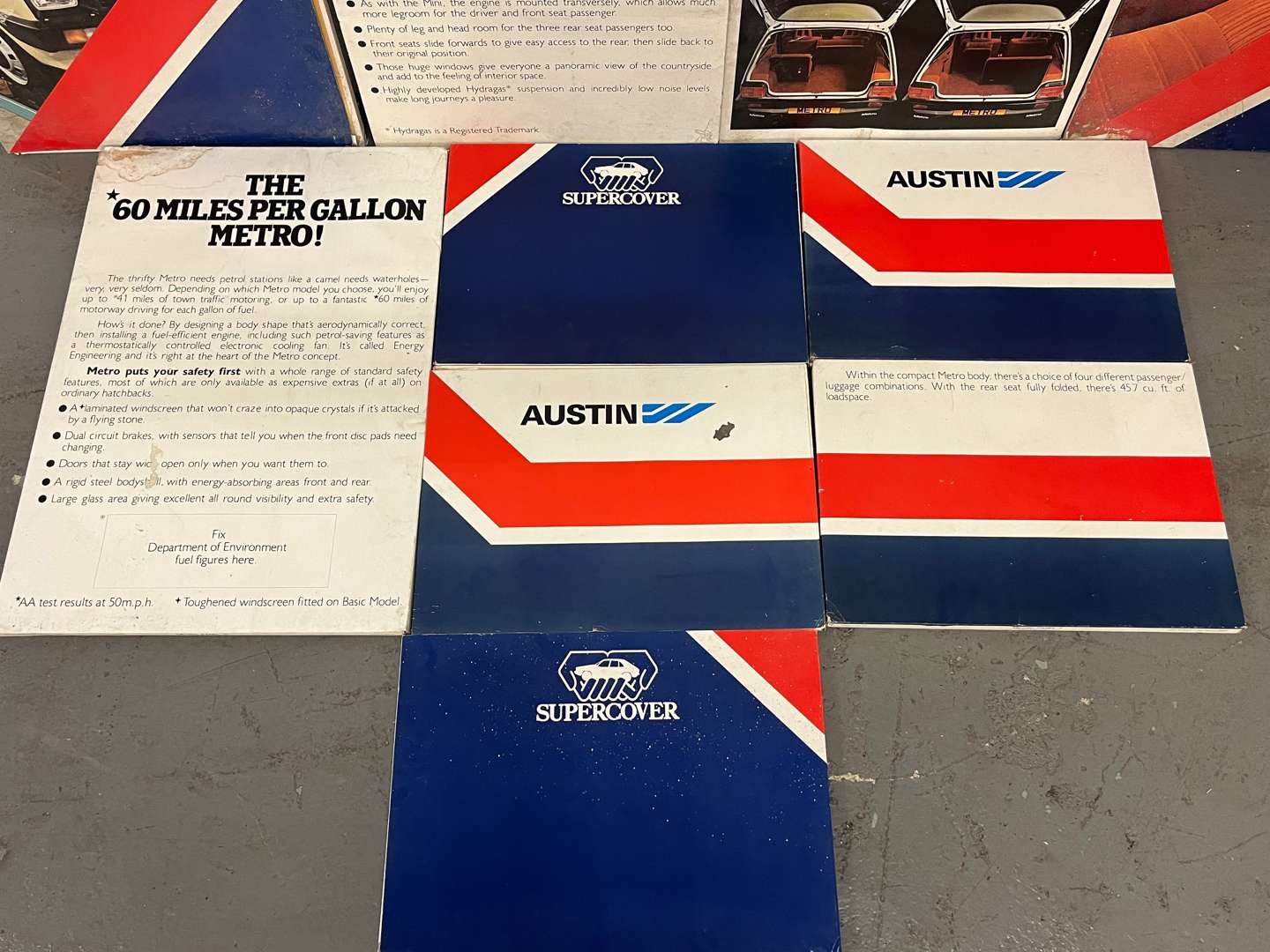 <p>Set of Cardboard Mini Metro Dealership Advertising Boards</p>