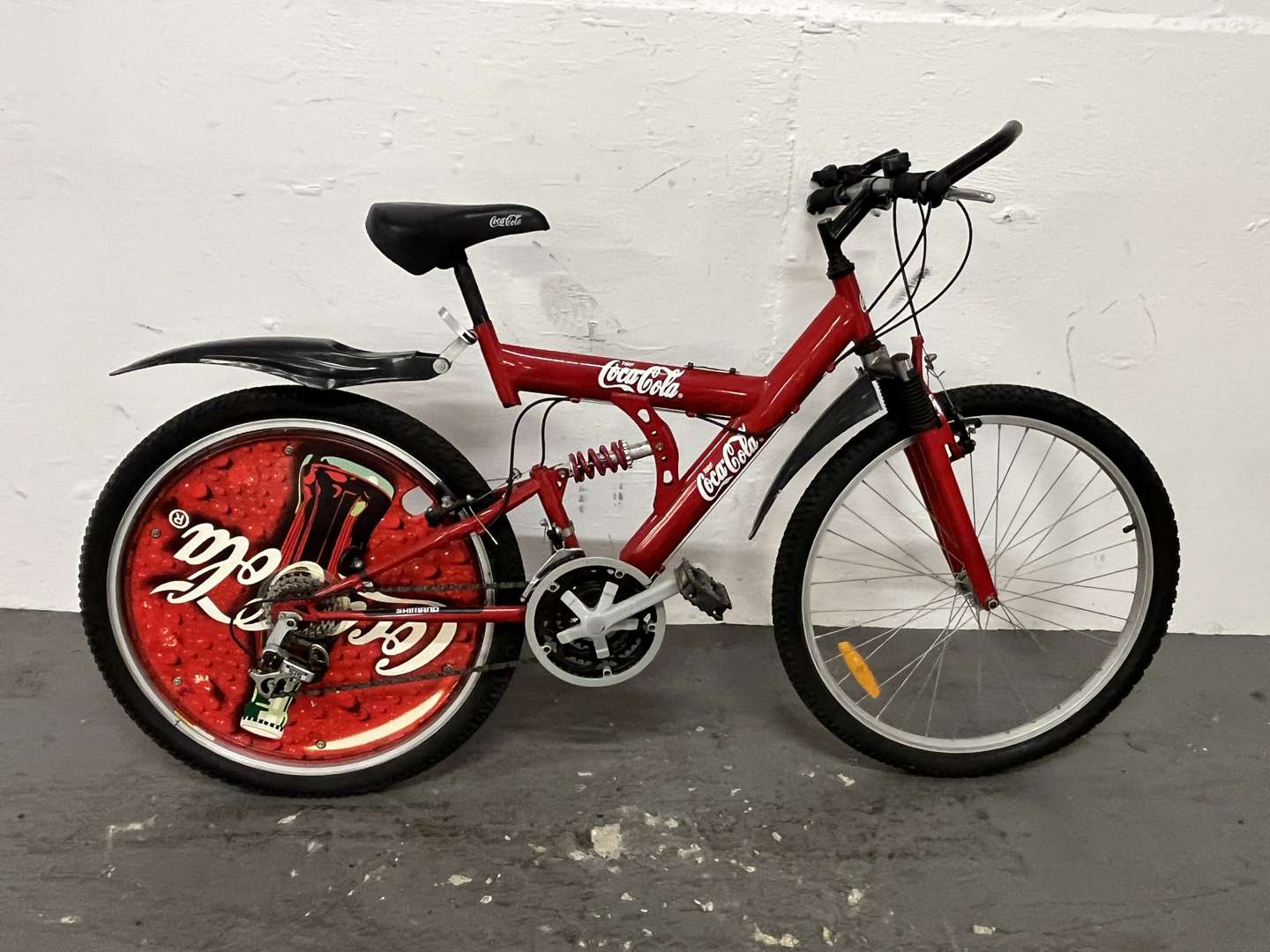 <p>Coca-Cola Liveried Limited Edition Mountain Bike</p>