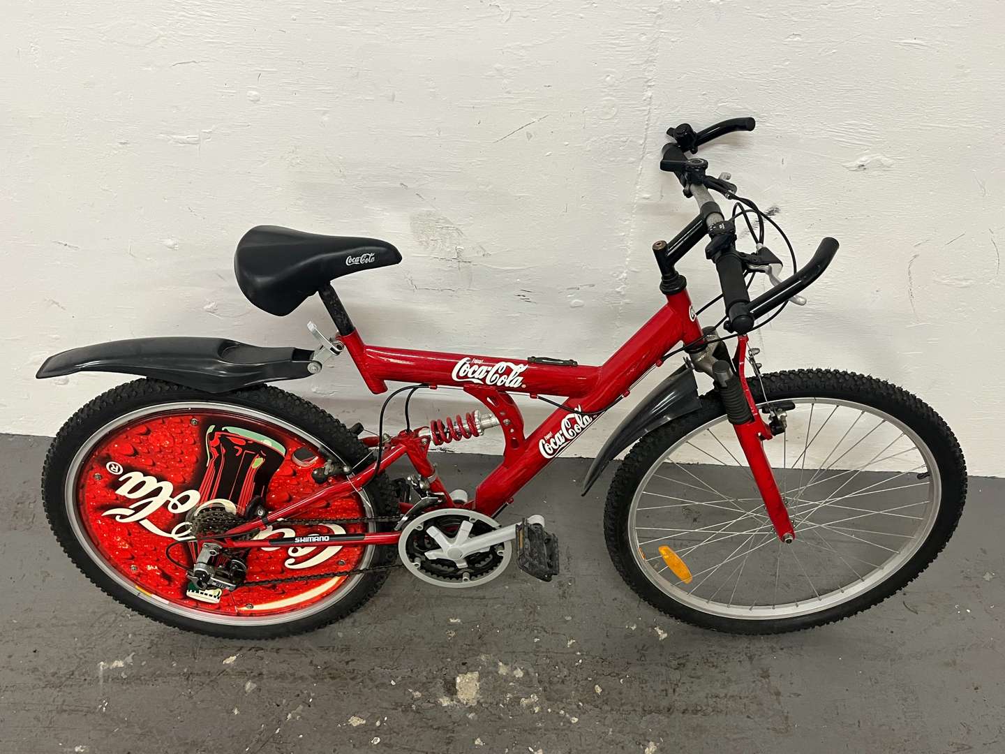 <p>Coca-Cola Liveried Limited Edition Mountain Bike</p>