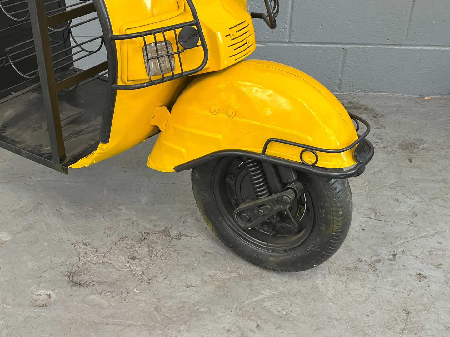 <p>Scooter Made Bar With Wine Holder & Two Open Shelves&nbsp;</p>