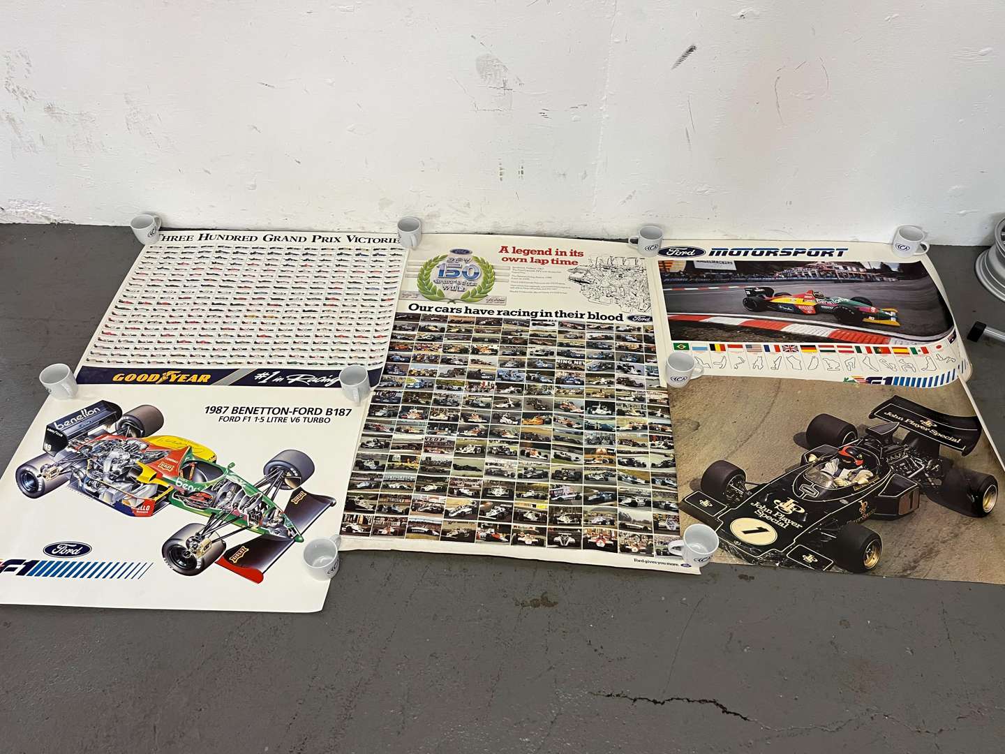 <p>Six Formula One Unframed Posters</p>