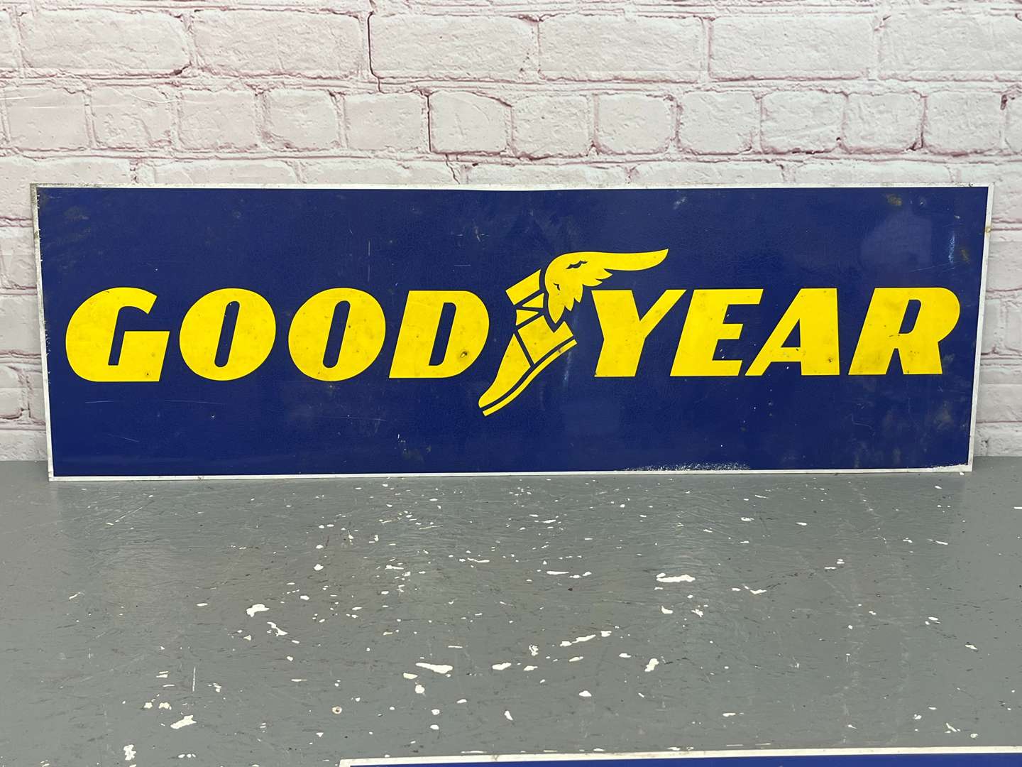 <p>Goodyear Tyres Aluminium Sign</p>