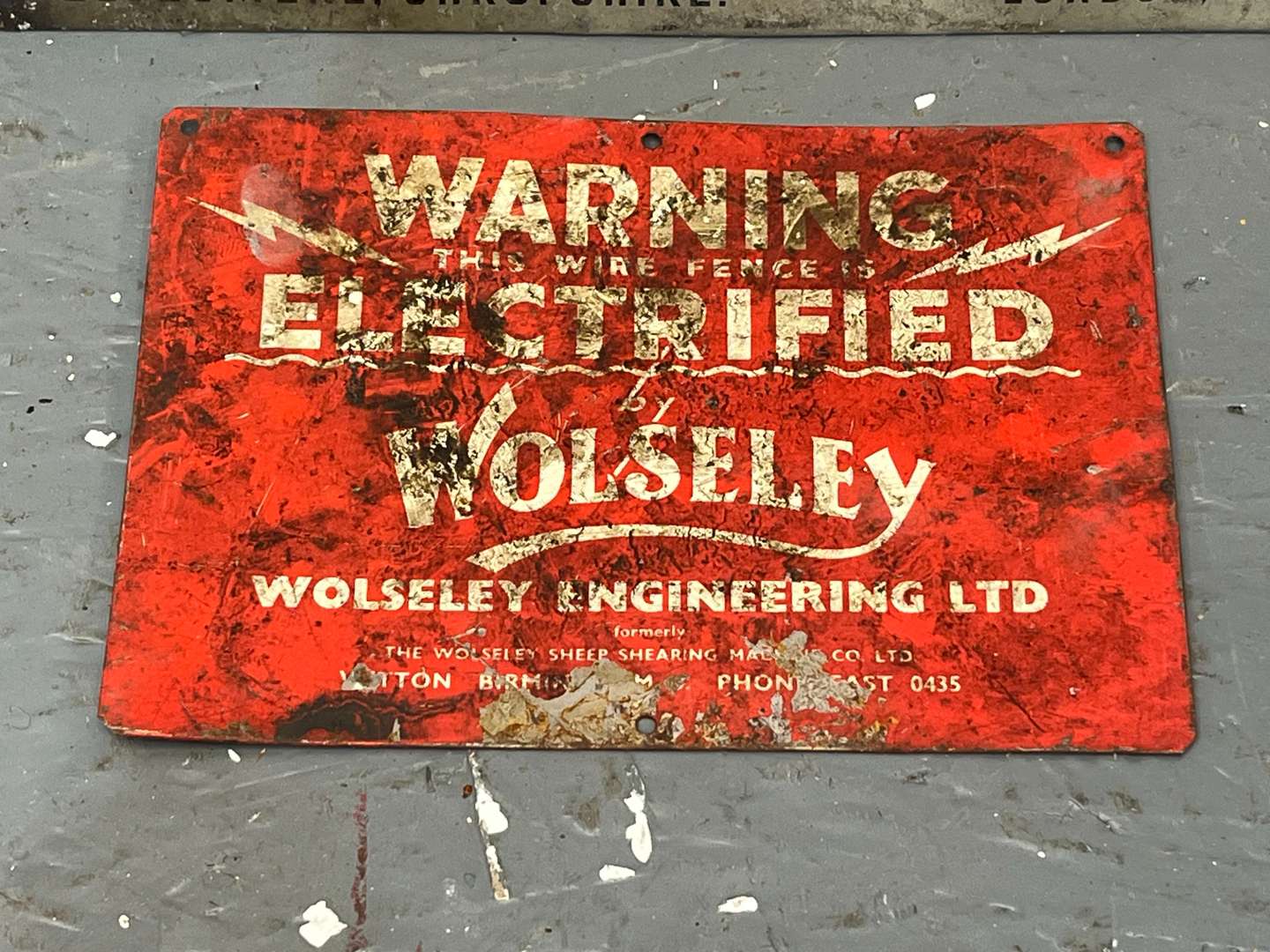 <p>Fullwood Milking Machine & Warning Electrified By Wolseley Tin Signs (2)</p>