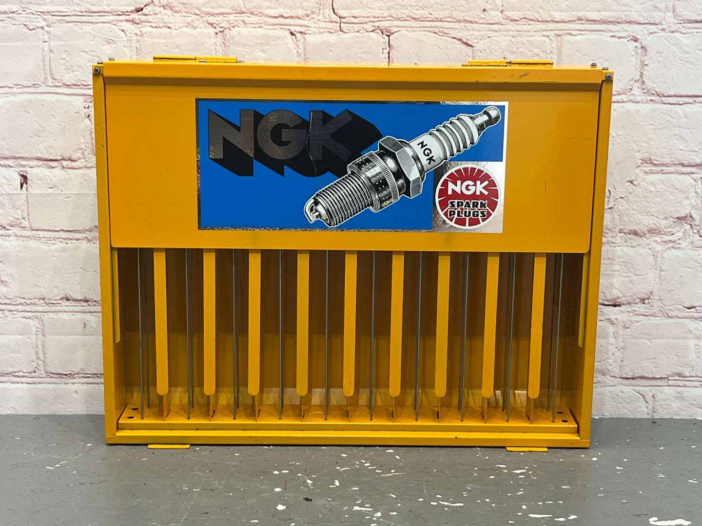 <p>NGK Spark Plug Wall Mounted Display Rack &nbsp;</p>