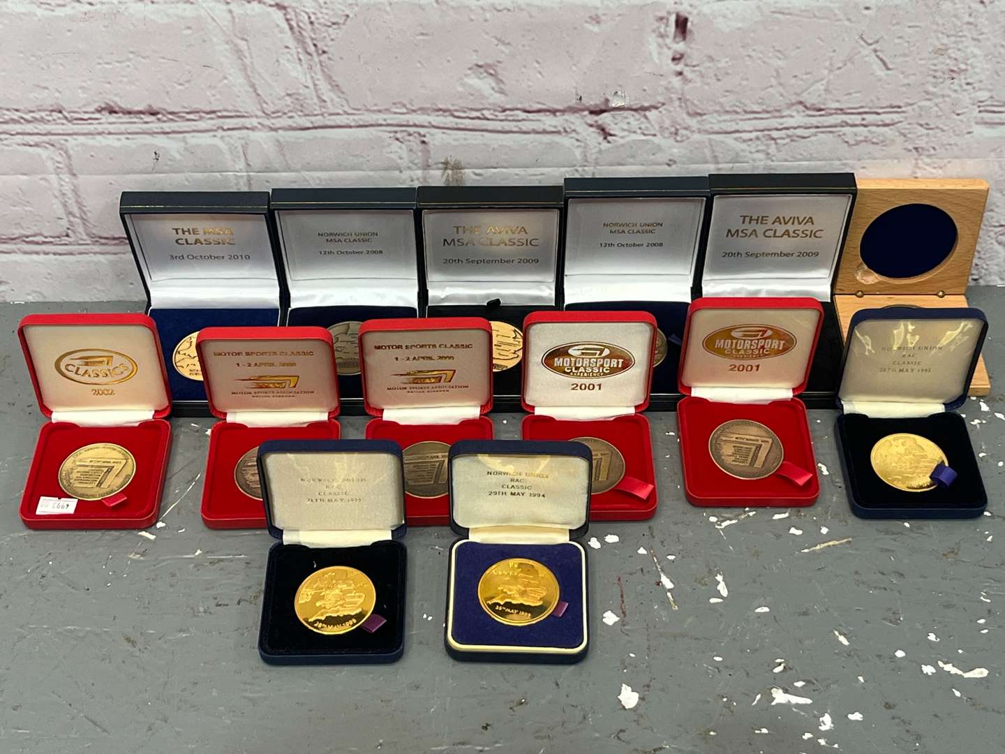 <p>Sixteen Various RAC, MSA, Motor Sport Classic Finishers Medals&nbsp;</p>